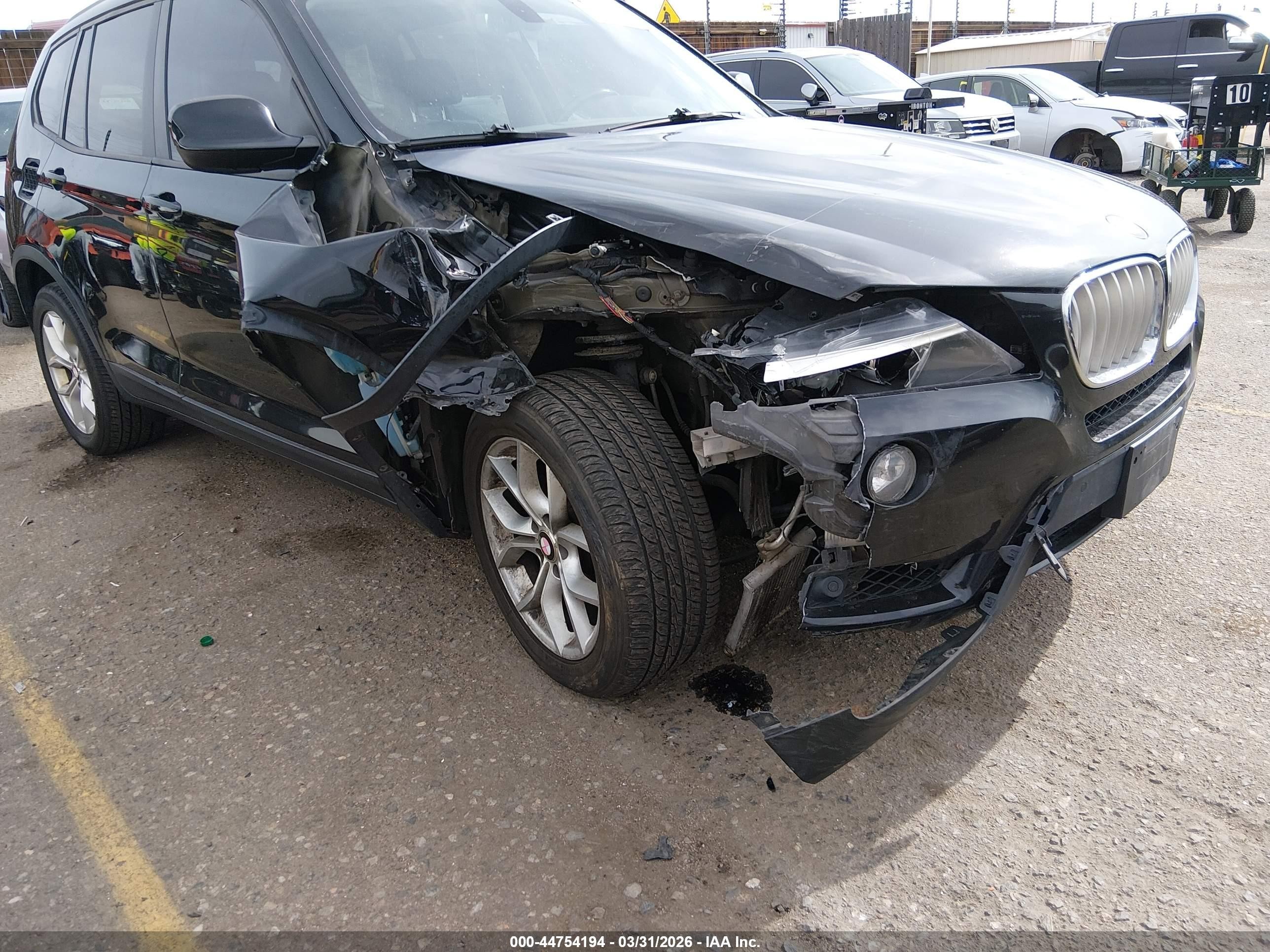 2011 Bmw X3 Xdrive35i Black vin: 5UXWX7C54BL730757