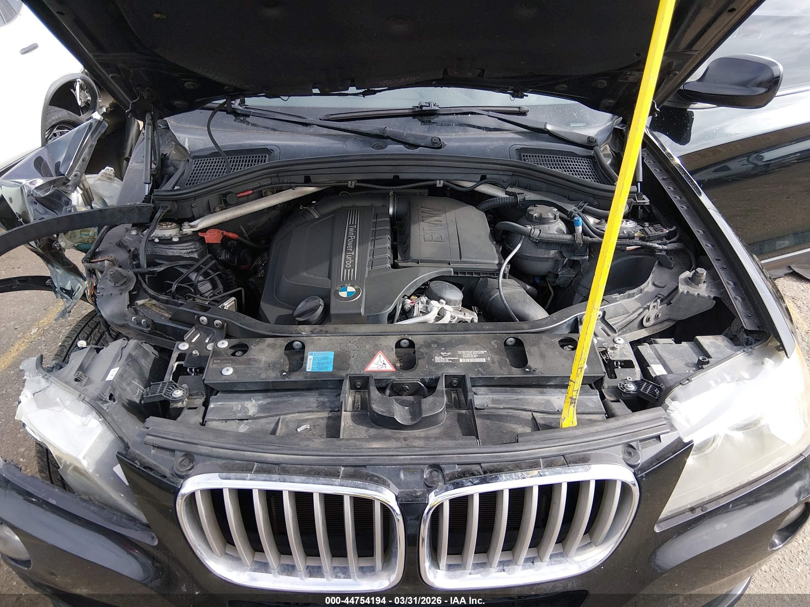 2011 Bmw X3 Xdrive35i Black vin: 5UXWX7C54BL730757