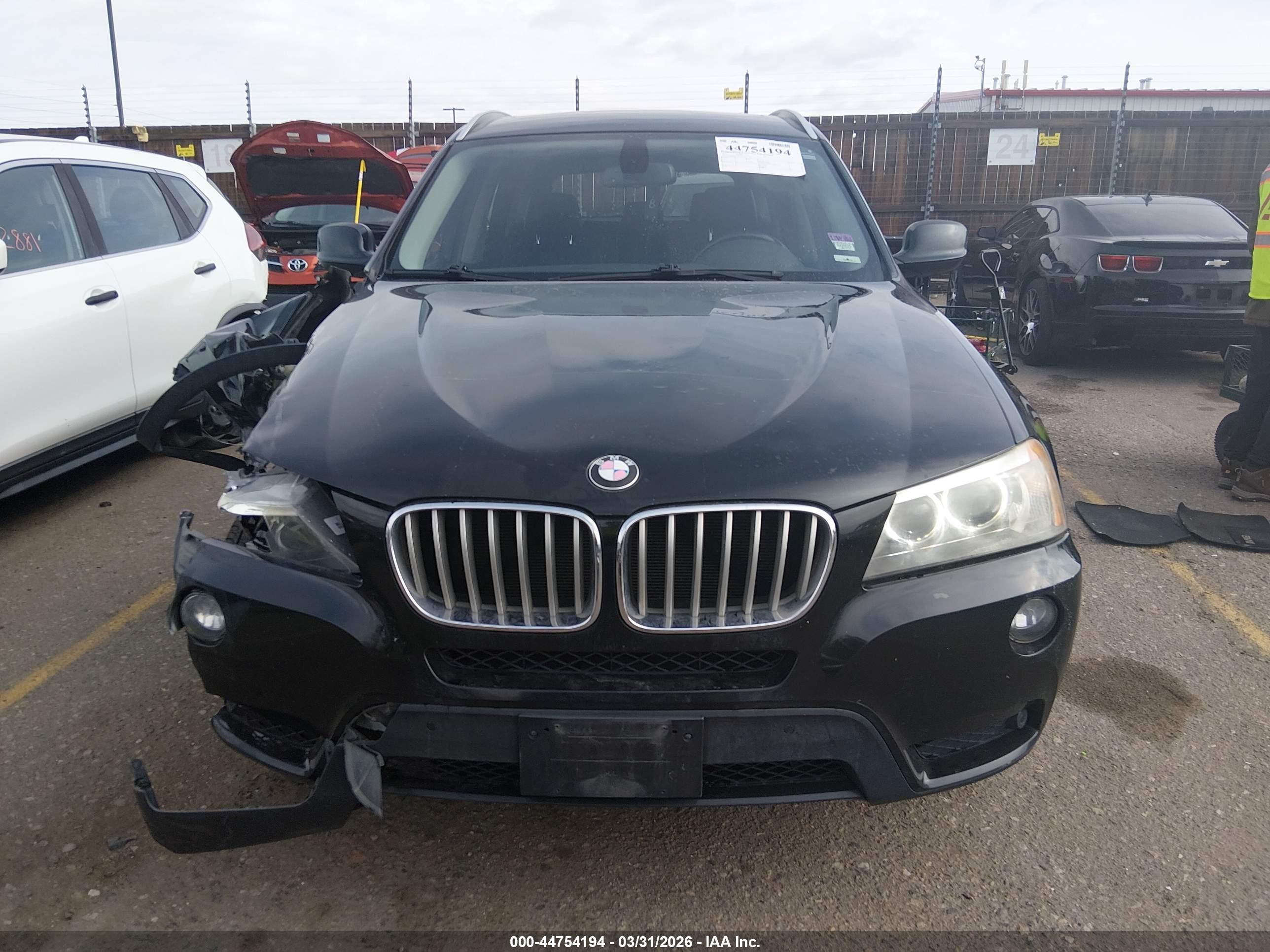 2011 Bmw X3 Xdrive35i Black vin: 5UXWX7C54BL730757