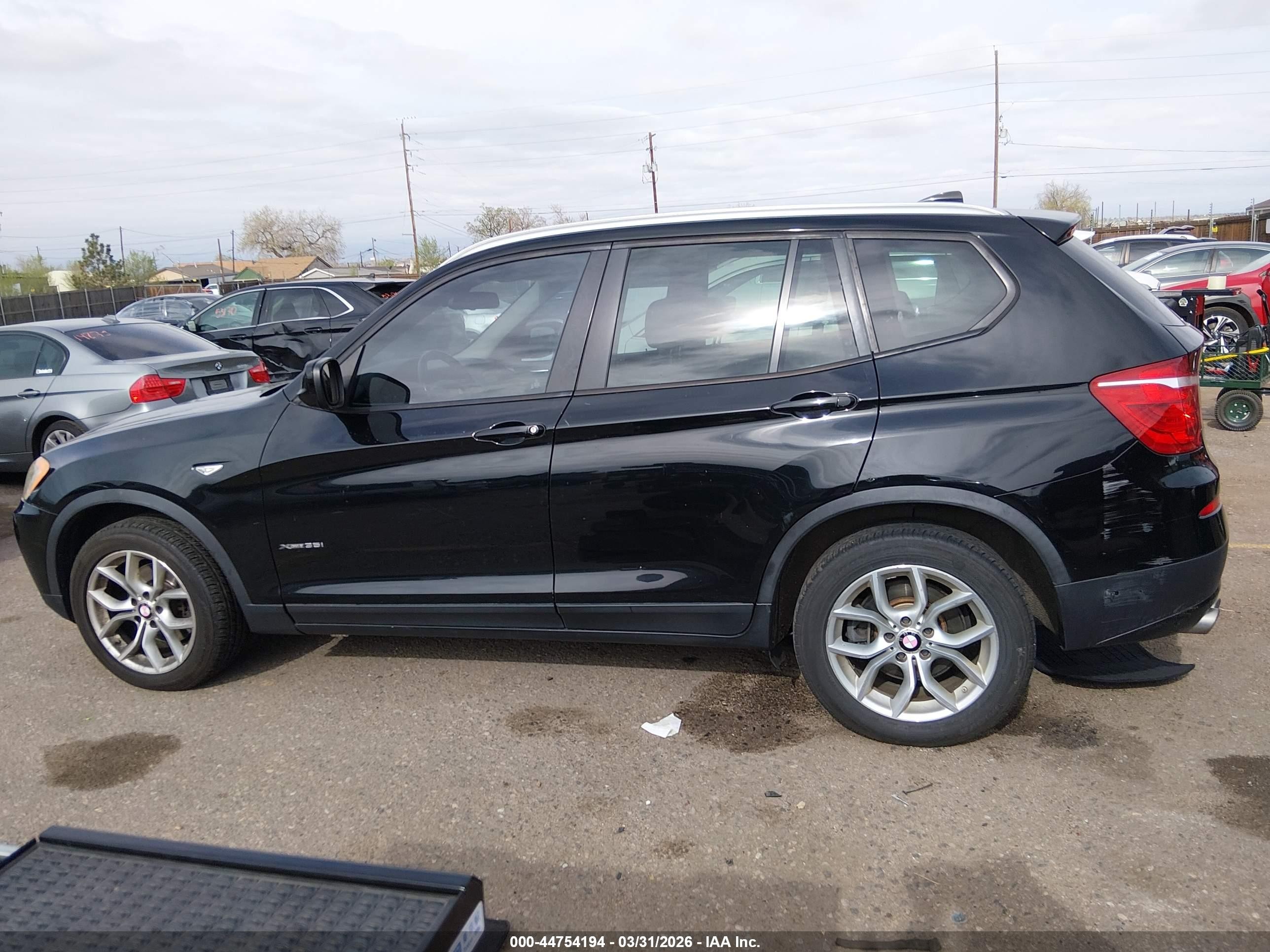 2011 Bmw X3 Xdrive35i Black vin: 5UXWX7C54BL730757