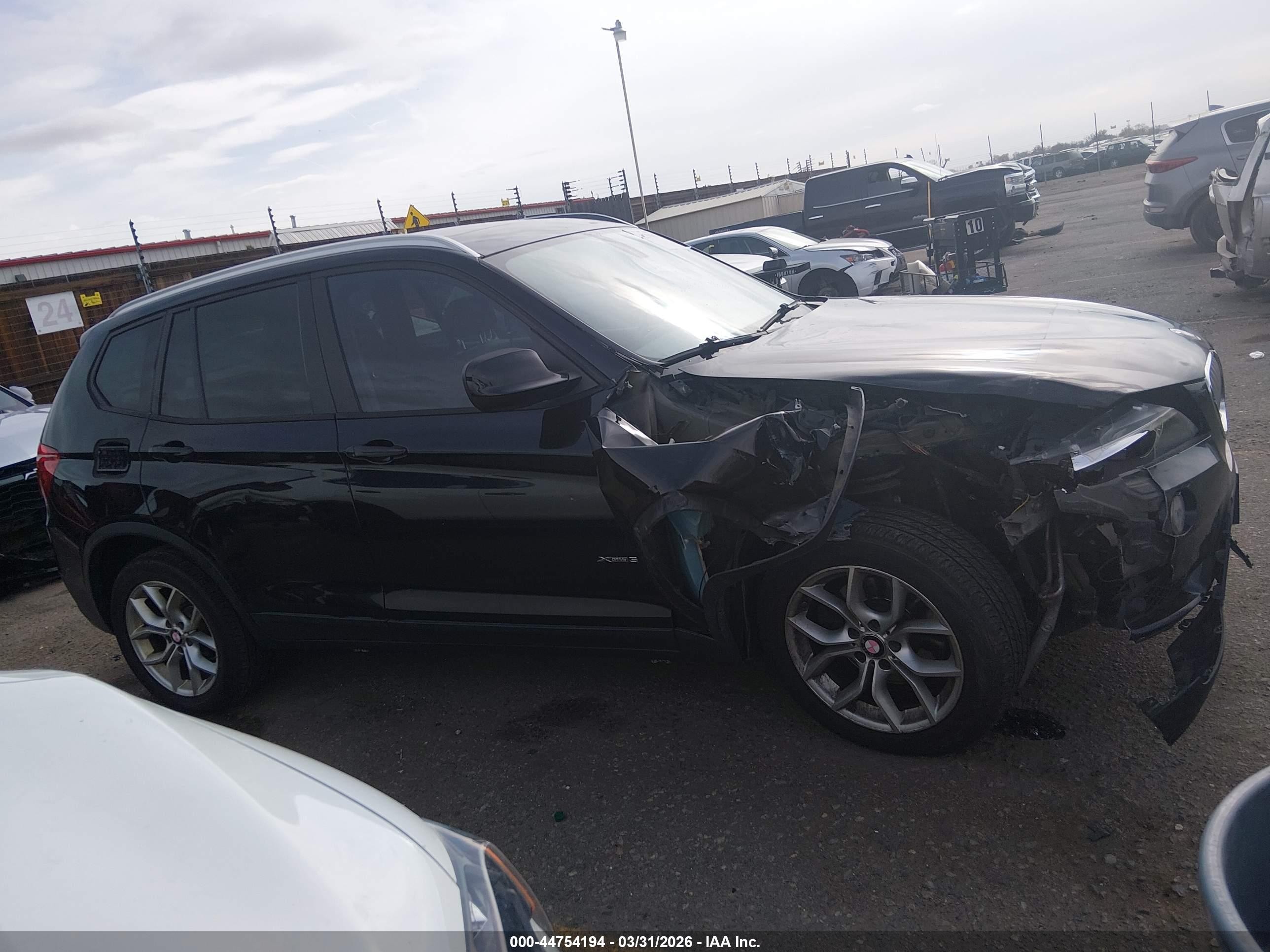 2011 Bmw X3 Xdrive35i Black vin: 5UXWX7C54BL730757