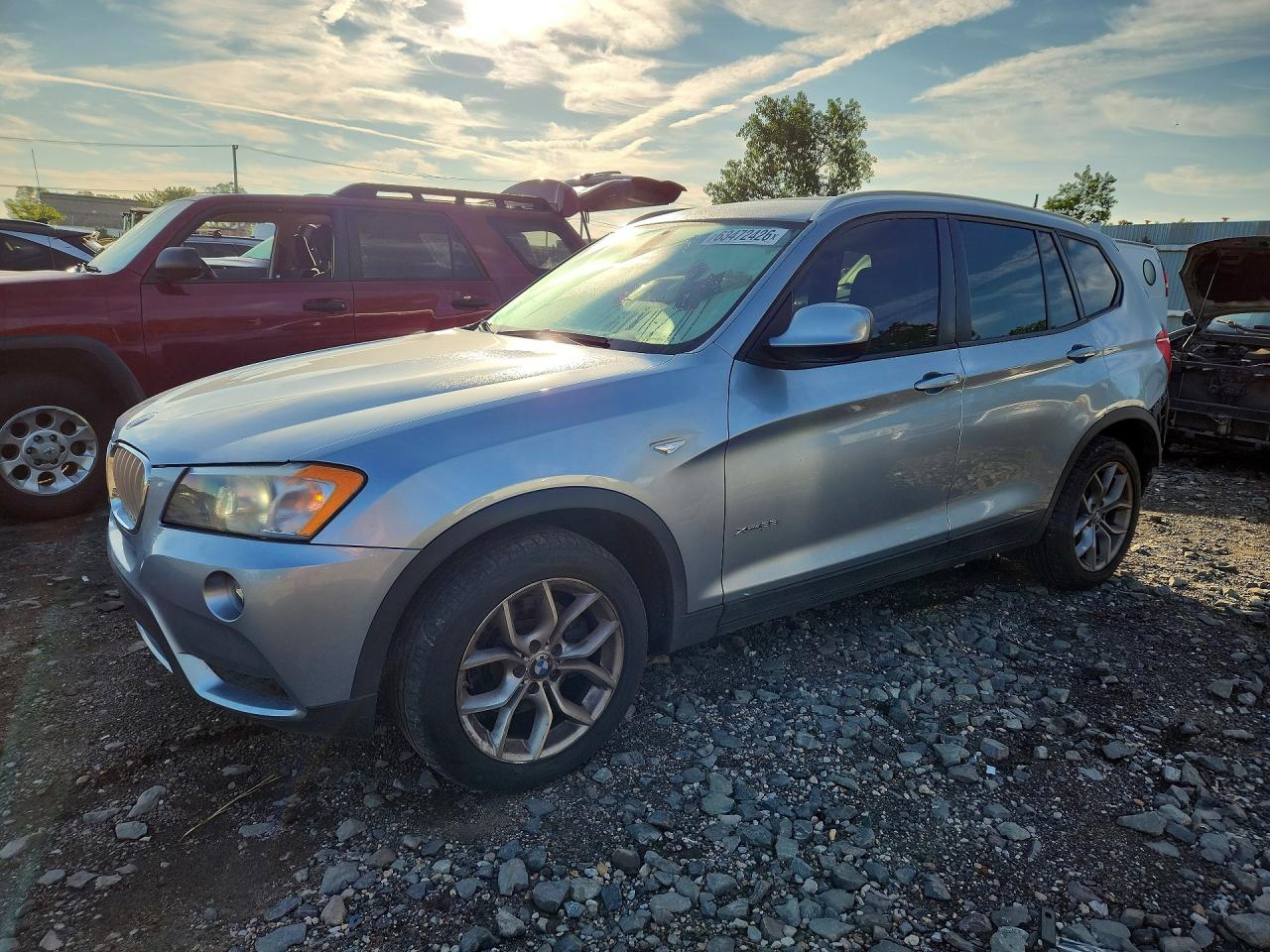 2011 Bmw X3 Xdrive35i Gray vin: 5UXWX7C54BL734744