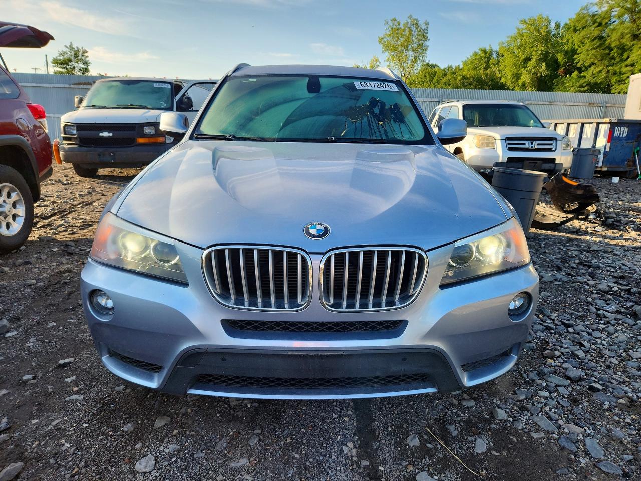 2011 Bmw X3 Xdrive35i Gray vin: 5UXWX7C54BL734744