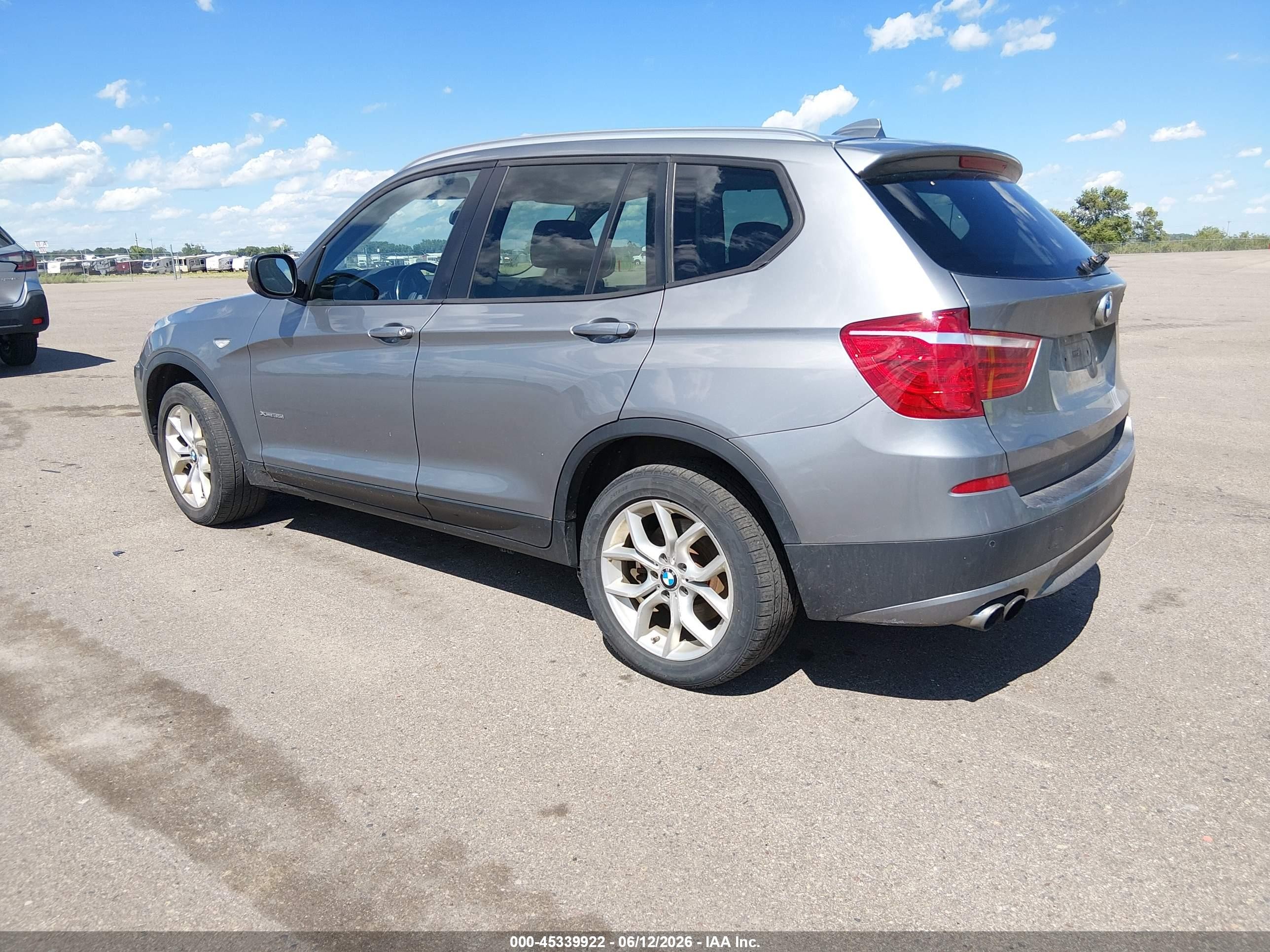 2013 Bmw X3 Xdrive35i Silver vin: 5UXWX7C54DL978719