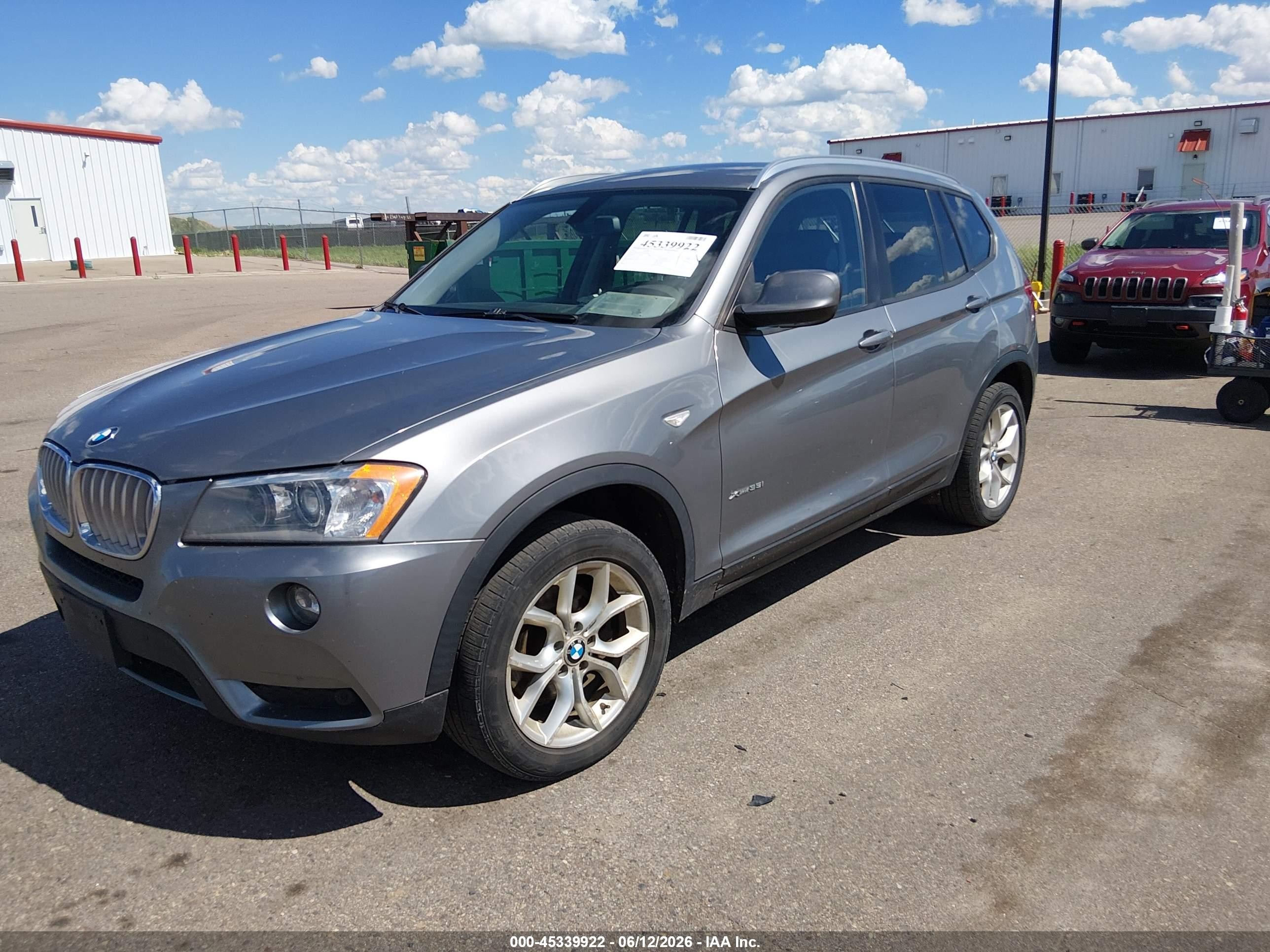 2013 Bmw X3 Xdrive35i Silver vin: 5UXWX7C54DL978719