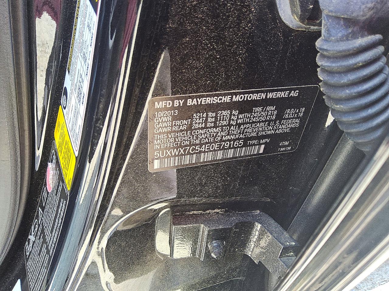 2014 Bmw X3 Xdrive35i Black vin: 5UXWX7C54E0E79165