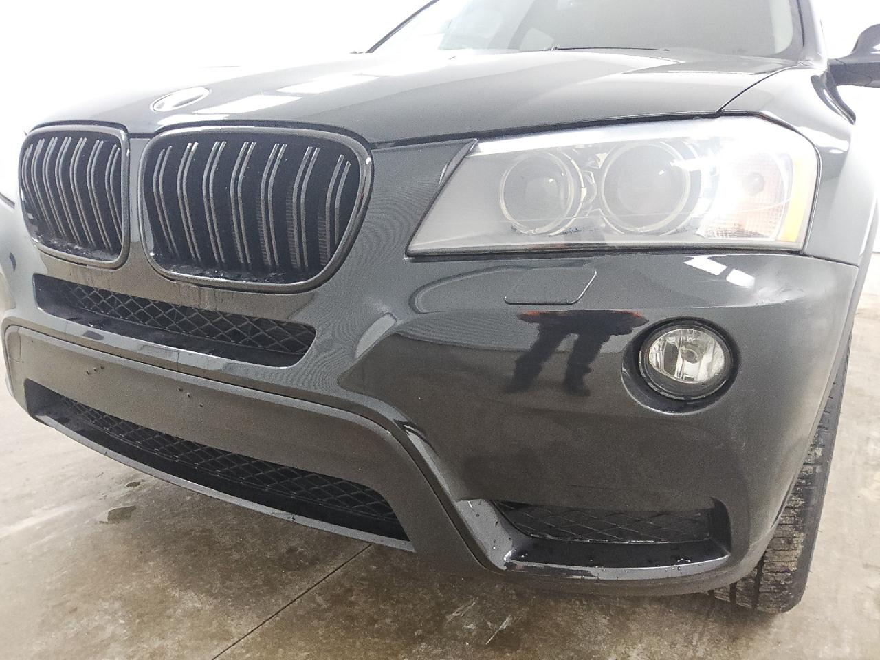2014 Bmw X3 Xdrive35i Black vin: 5UXWX7C54E0E79165 Damage: Front Bumper, Dent(S) W/ Paint Dmg, 1 To 2 Inches