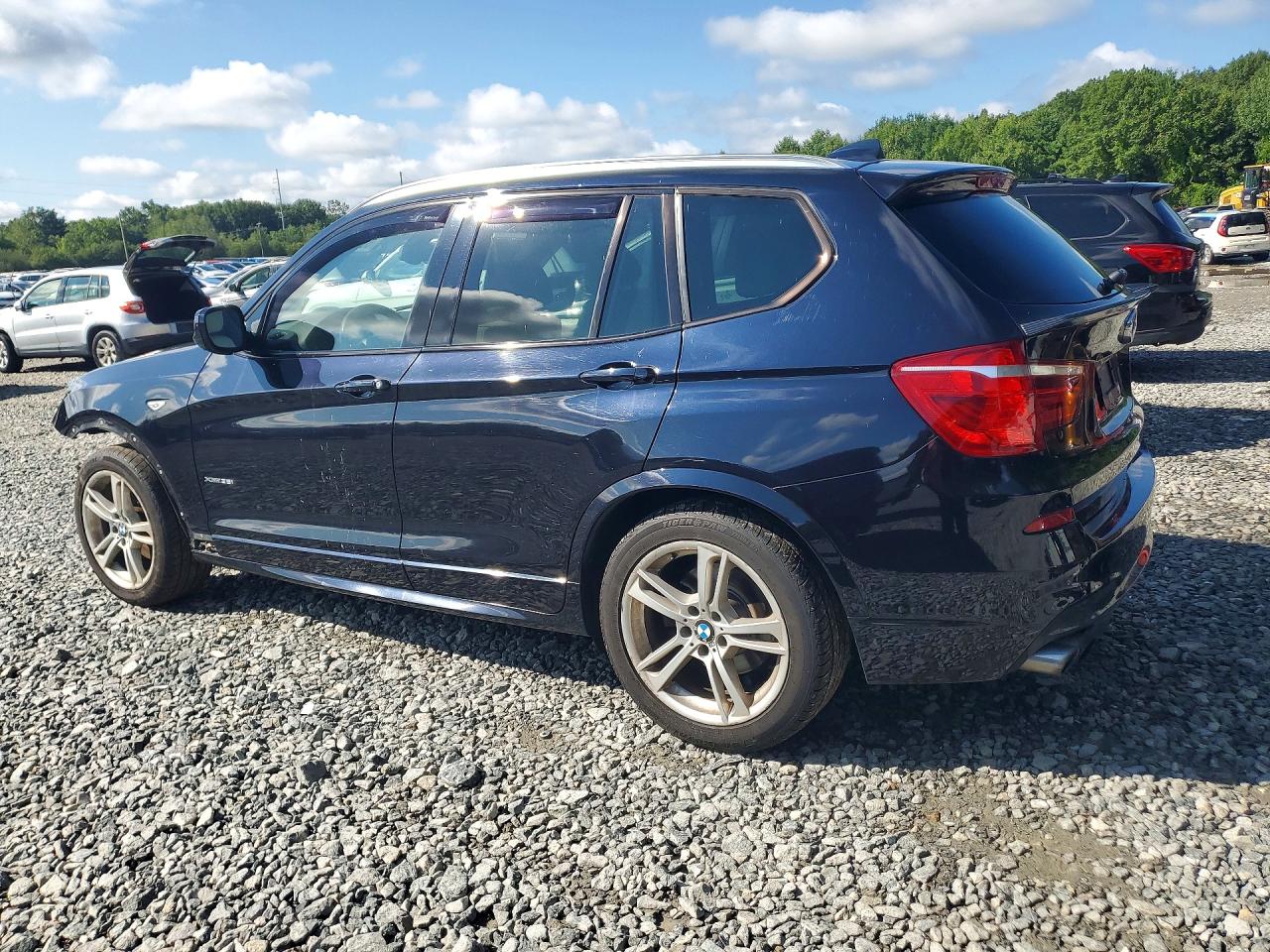 2014 Bmw X3 Xdrive35i Blue vin: 5UXWX7C54E0E79828