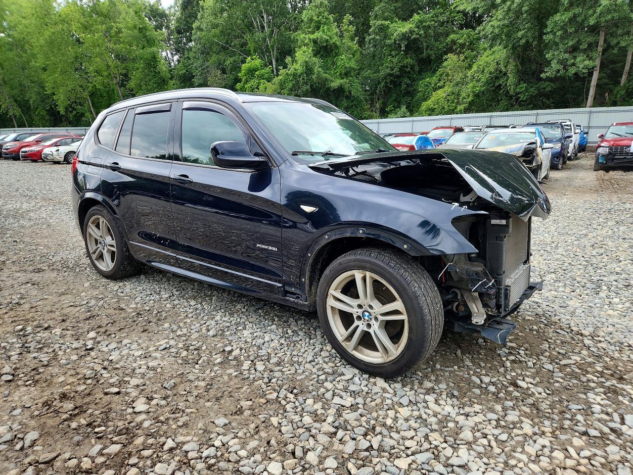 2014 Bmw X3 Xdrive35i Blue vin: 5UXWX7C54E0E79828