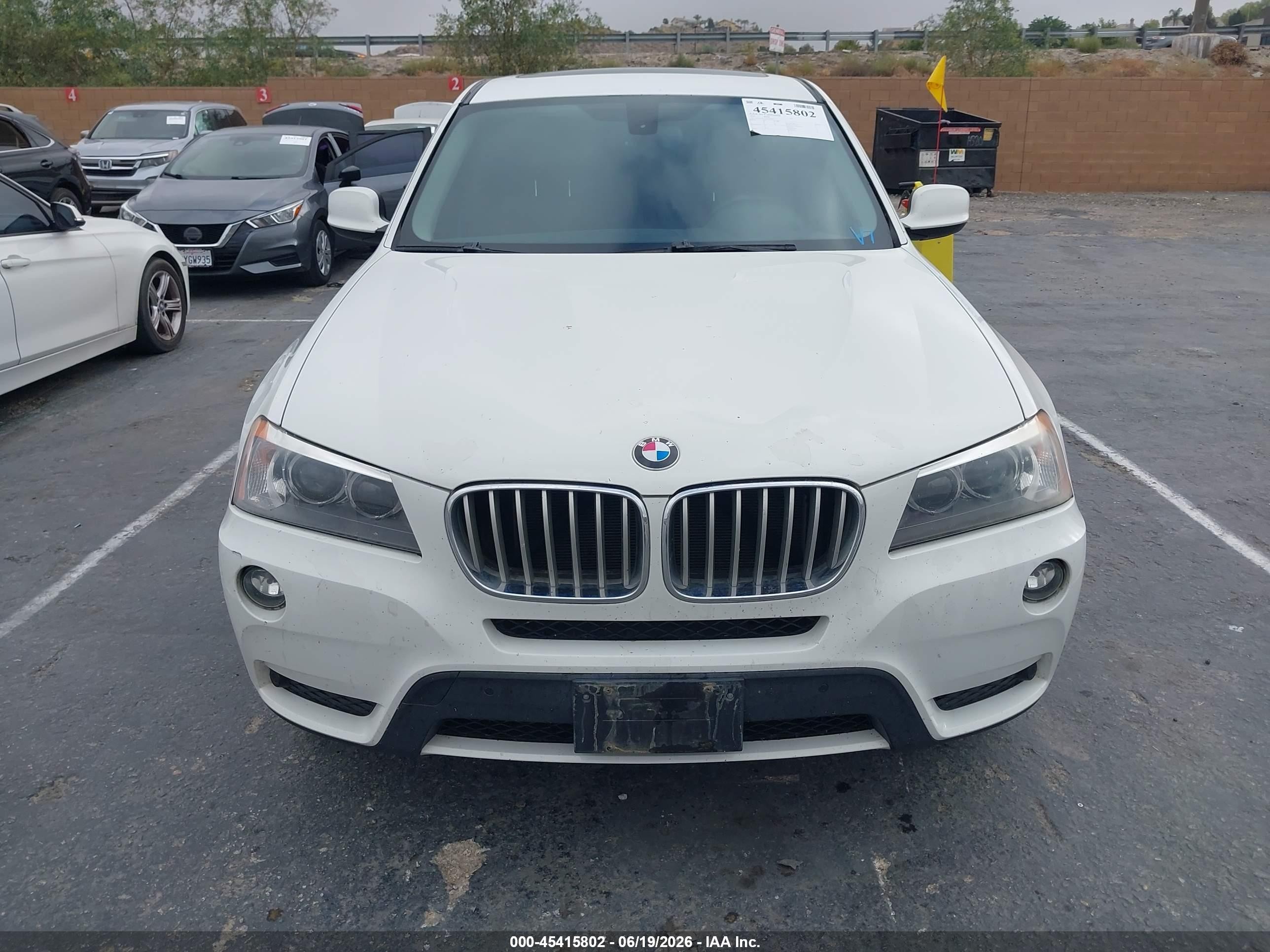 2014 Bmw X3 Xdrive35i White vin: 5UXWX7C54E0E80428