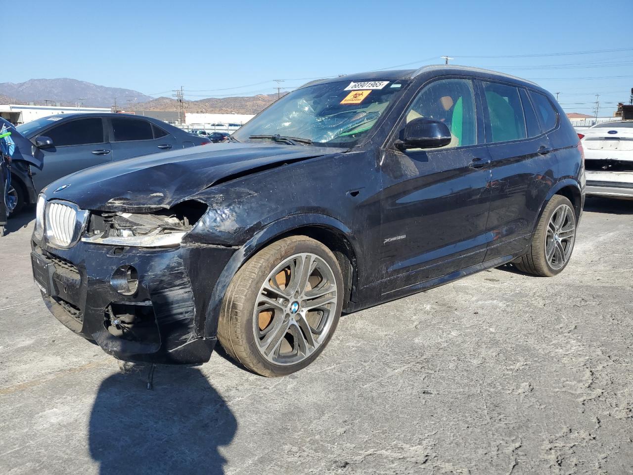 2015 Bmw Motorrad X3 Xdrive35i Black vin: 5UXWX7C54F0K34090