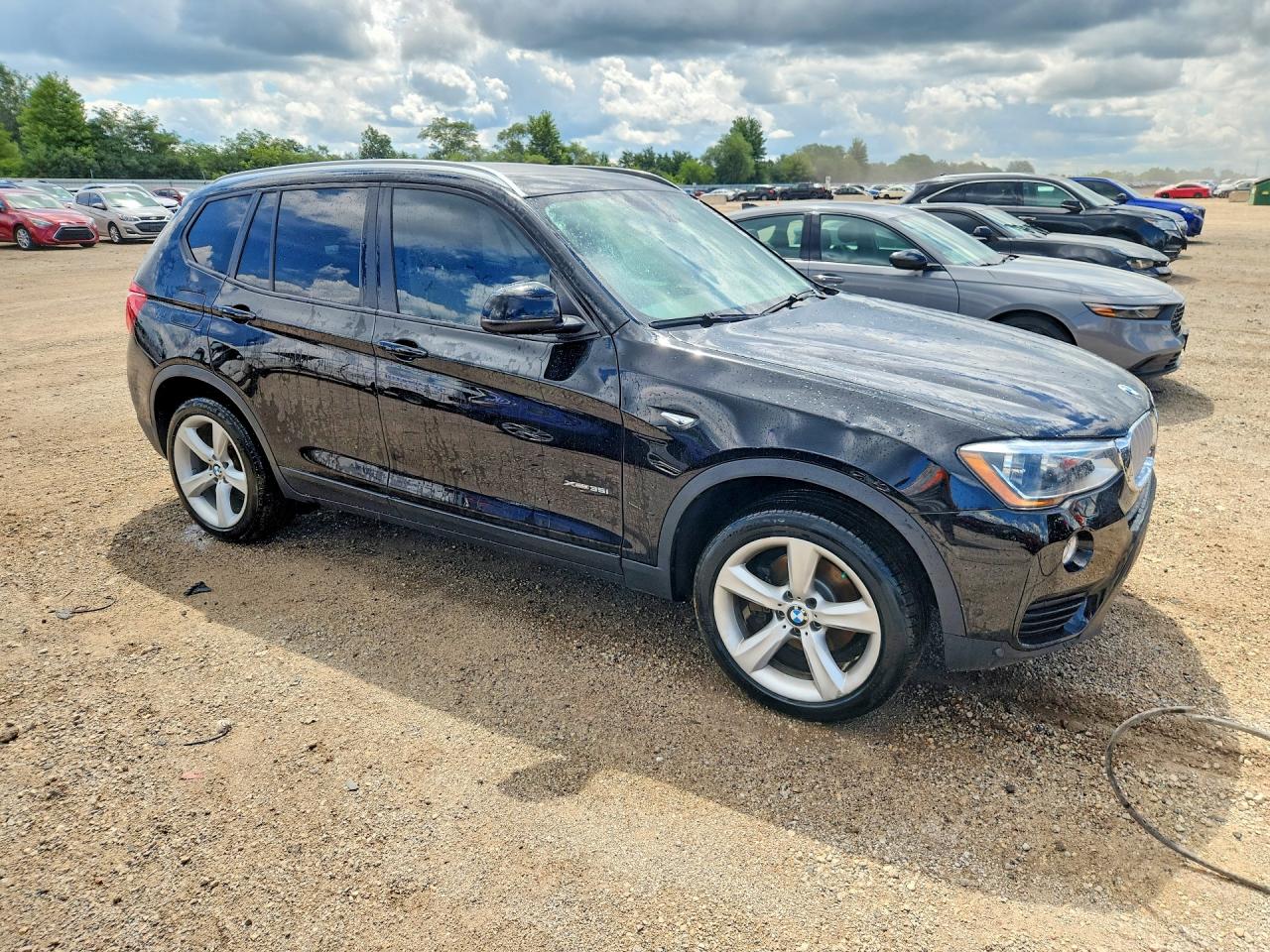 2017 Bmw X3 Xdrive35i Черный vin: 5UXWX7C54H0S18913