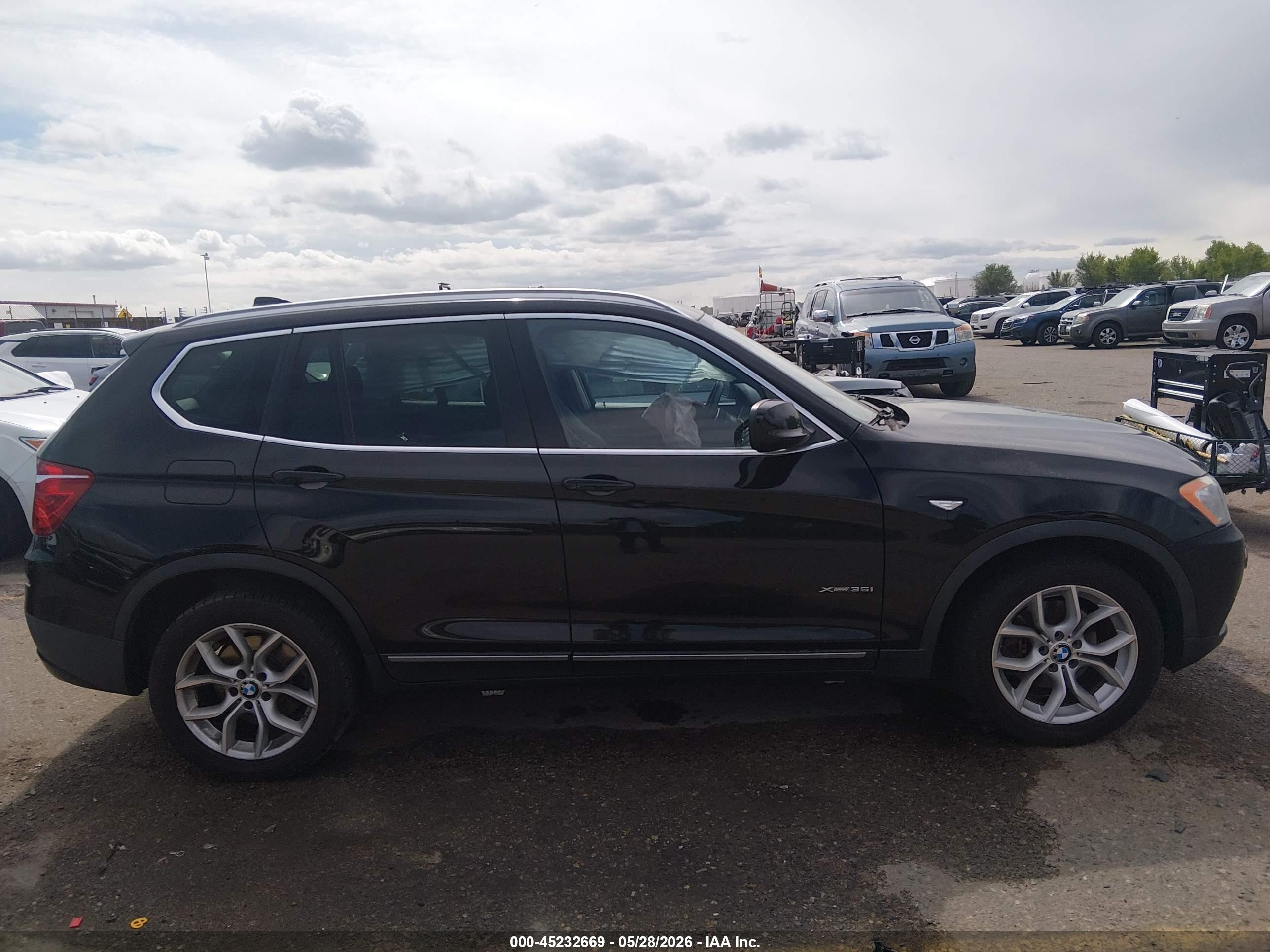 2011 Bmw X3 Xdrive35i Black vin: 5UXWX7C55BL731139