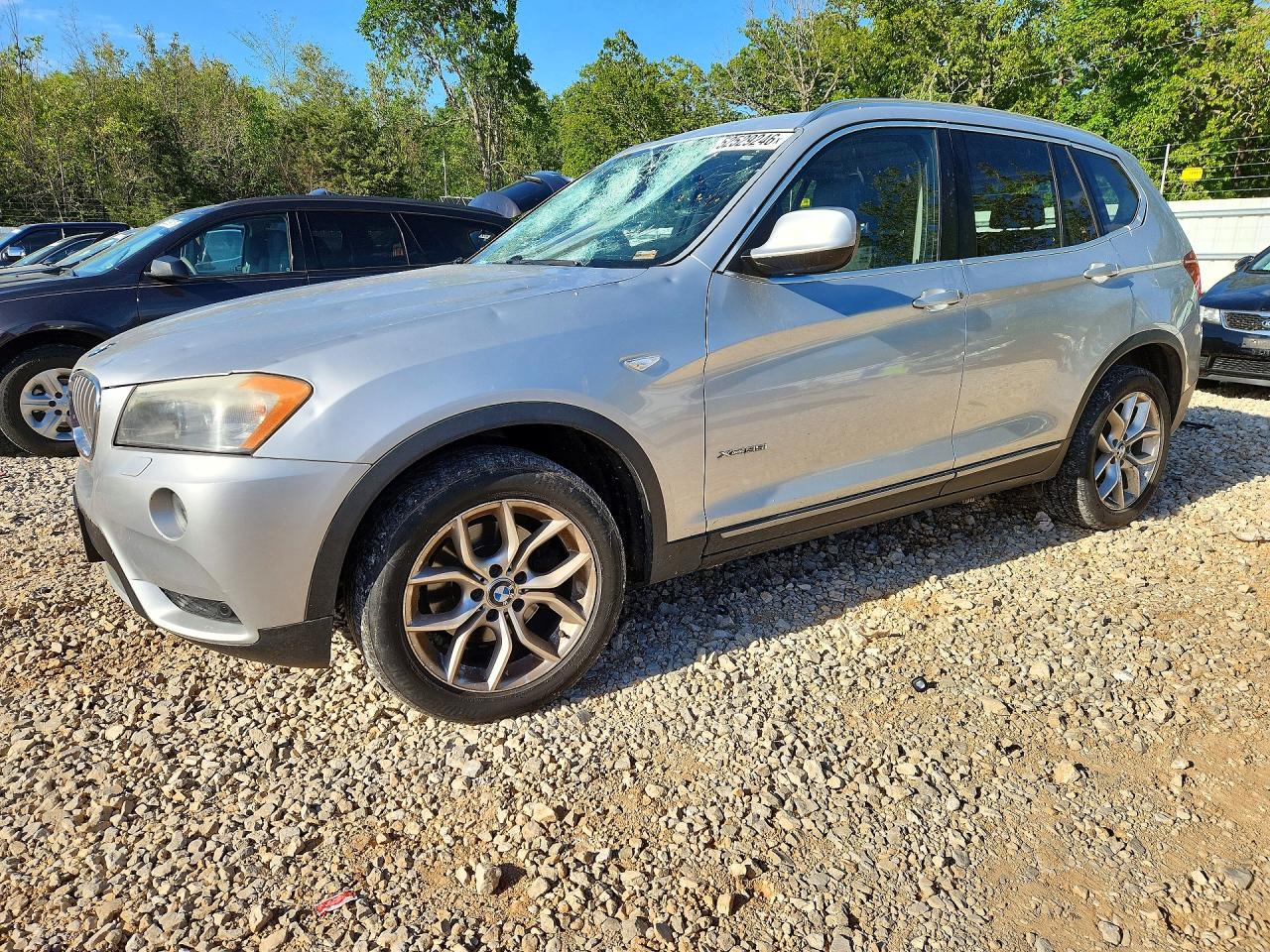 2011 Bmw X3 Xdrive35i Silver vin: 5UXWX7C55BL734039