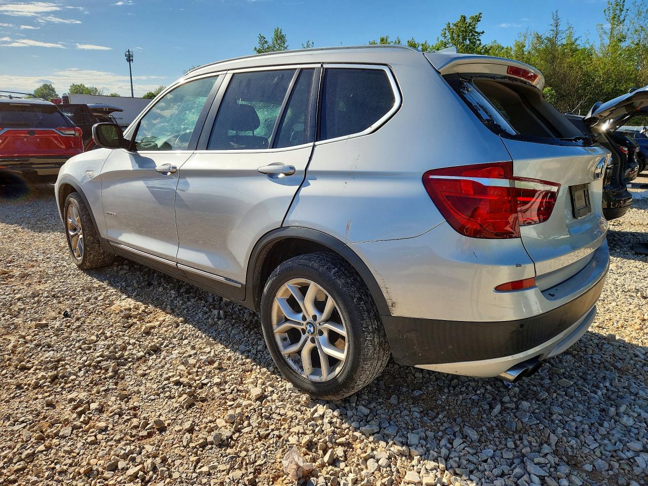 2011 Bmw X3 Xdrive35i Silver vin: 5UXWX7C55BL734039