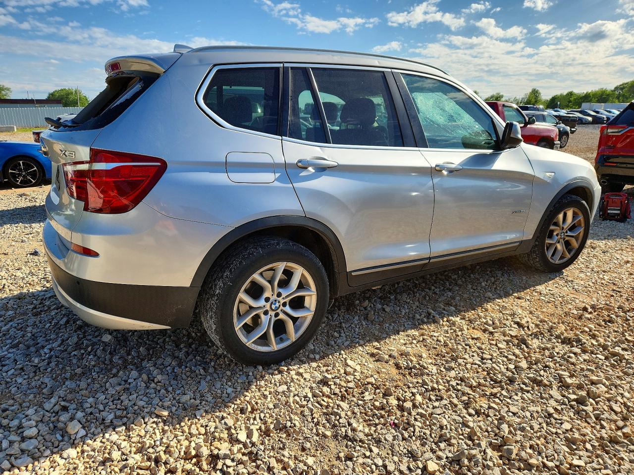 2011 Bmw X3 Xdrive35i Silver vin: 5UXWX7C55BL734039