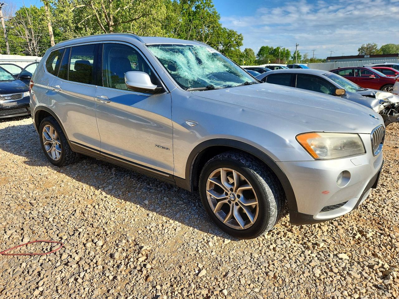 2011 Bmw X3 Xdrive35i Silver vin: 5UXWX7C55BL734039