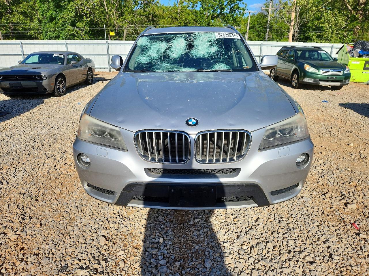 2011 Bmw X3 Xdrive35i Silver vin: 5UXWX7C55BL734039