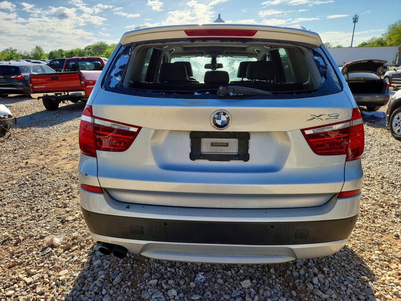 2011 Bmw X3 Xdrive35i Silver vin: 5UXWX7C55BL734039