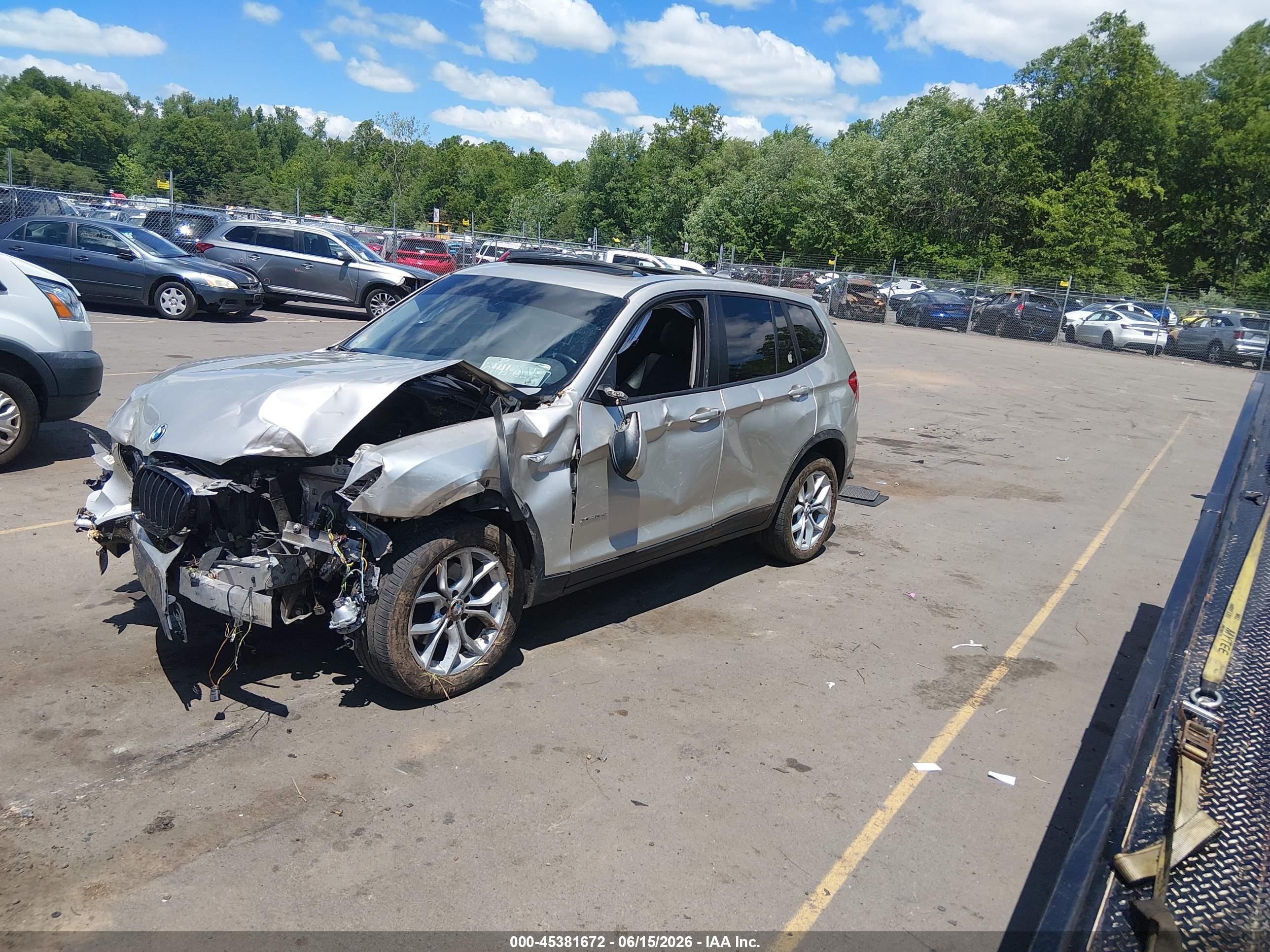 2014 Bmw X3 Xdrive35i Gold vin: 5UXWX7C55E0E77991