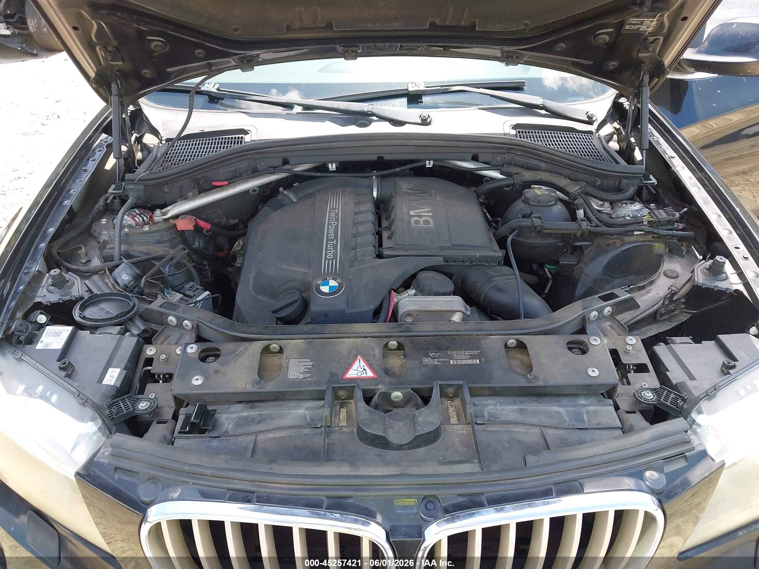 2014 Bmw X3 Xdrive35i Черный vin: 5UXWX7C55E0E79899