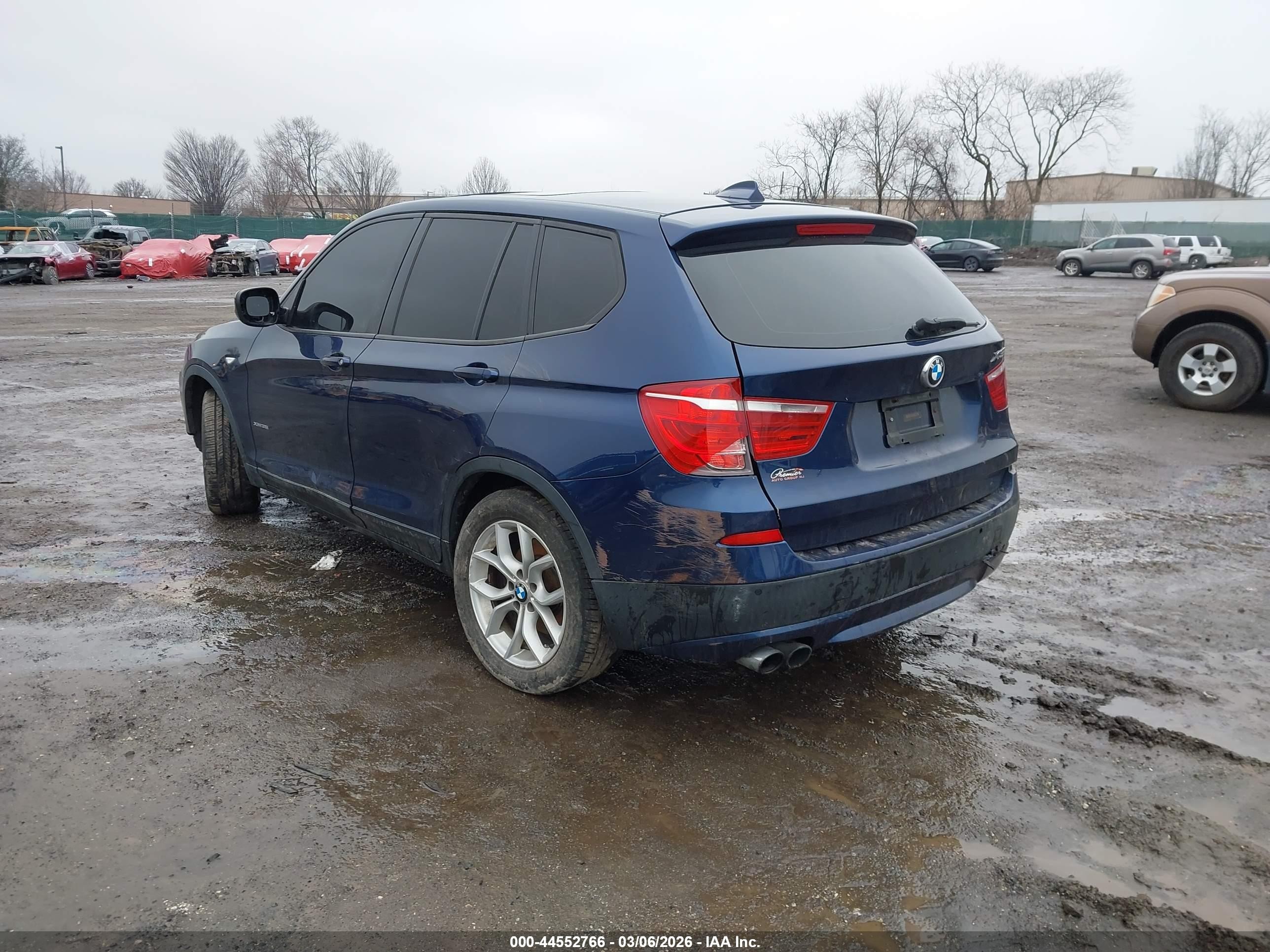 2014 Bmw X3 Xdrive35i Blue vin: 5UXWX7C55EL984305