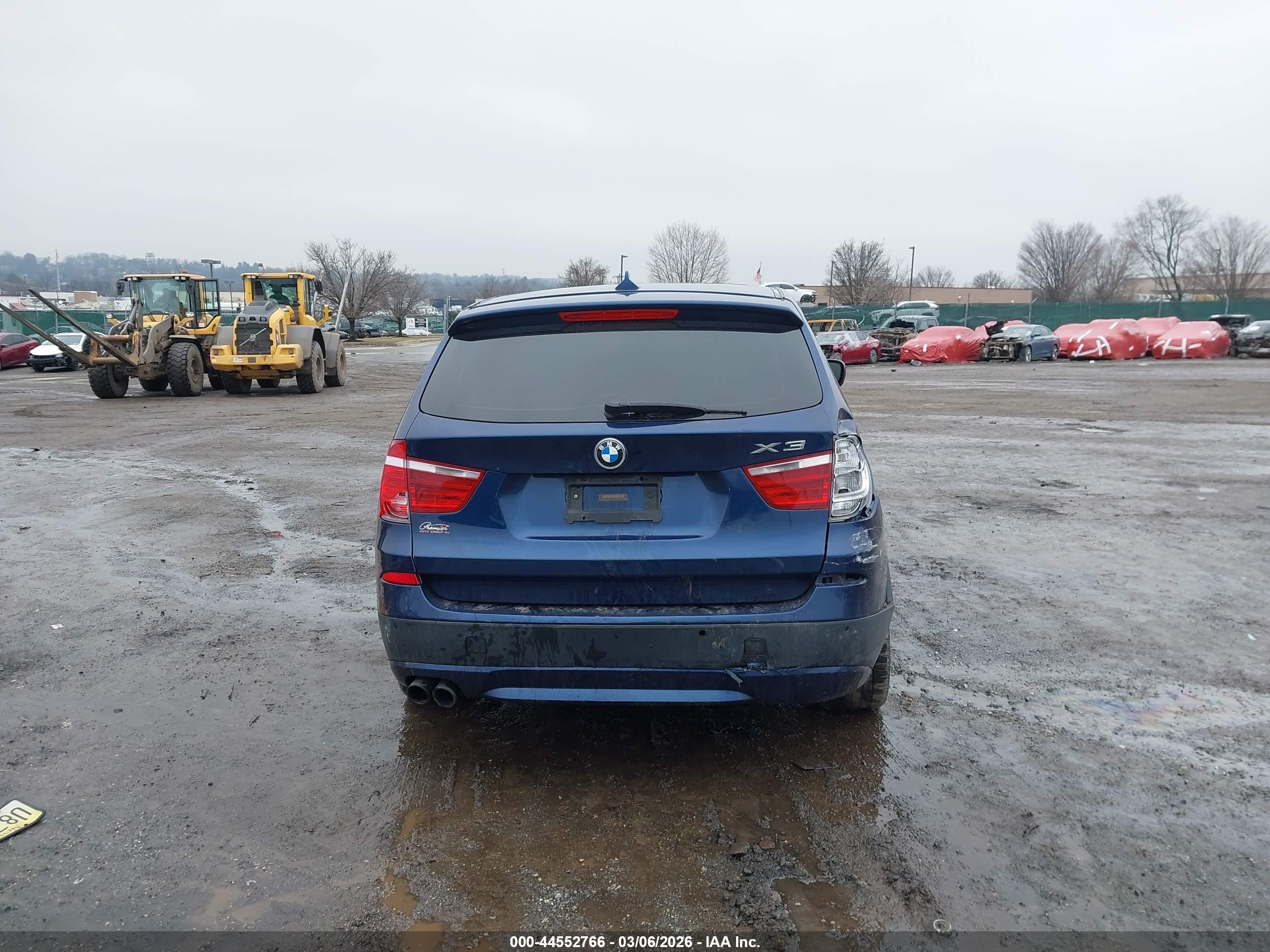 2014 Bmw X3 Xdrive35i Blue vin: 5UXWX7C55EL984305