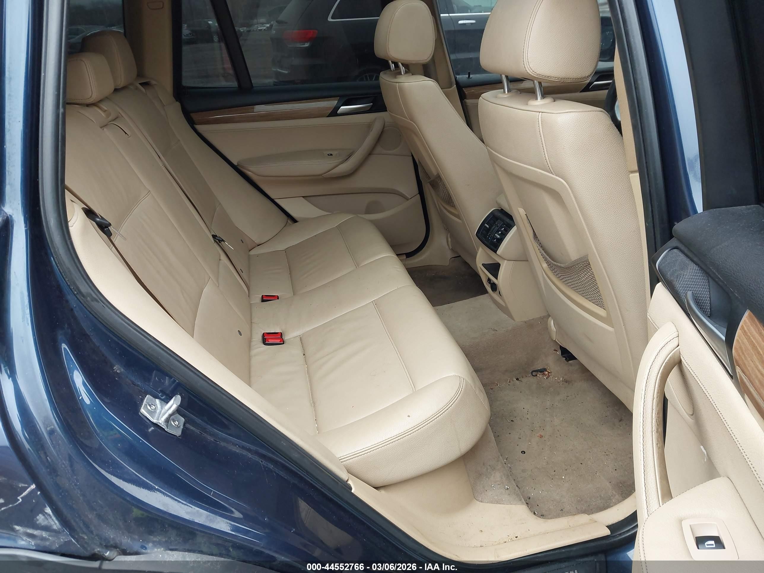 2014 Bmw X3 Xdrive35i Blue vin: 5UXWX7C55EL984305