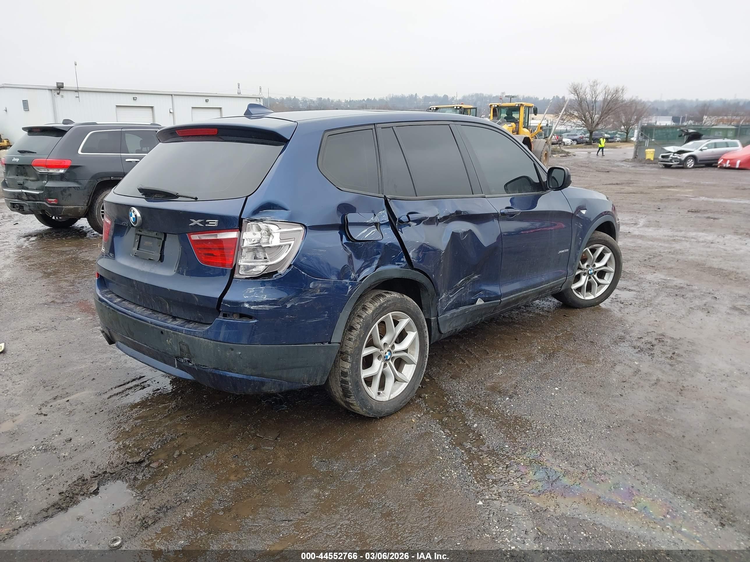 2014 Bmw X3 Xdrive35i Blue vin: 5UXWX7C55EL984305
