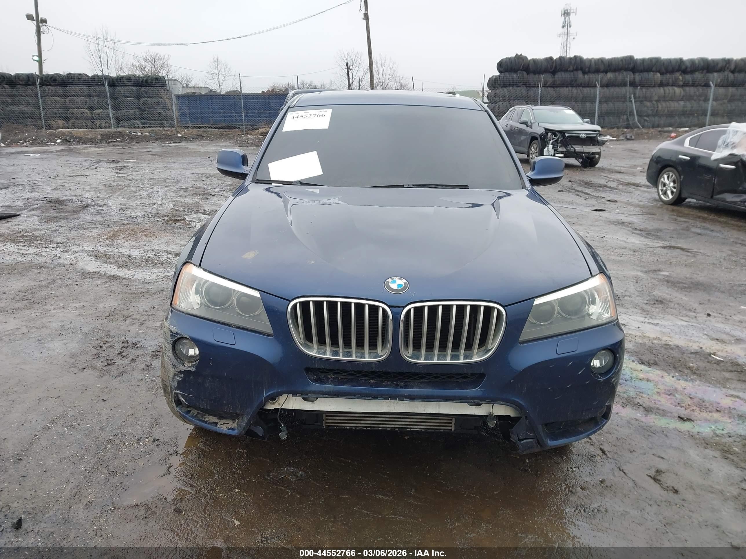 2014 Bmw X3 Xdrive35i Blue vin: 5UXWX7C55EL984305