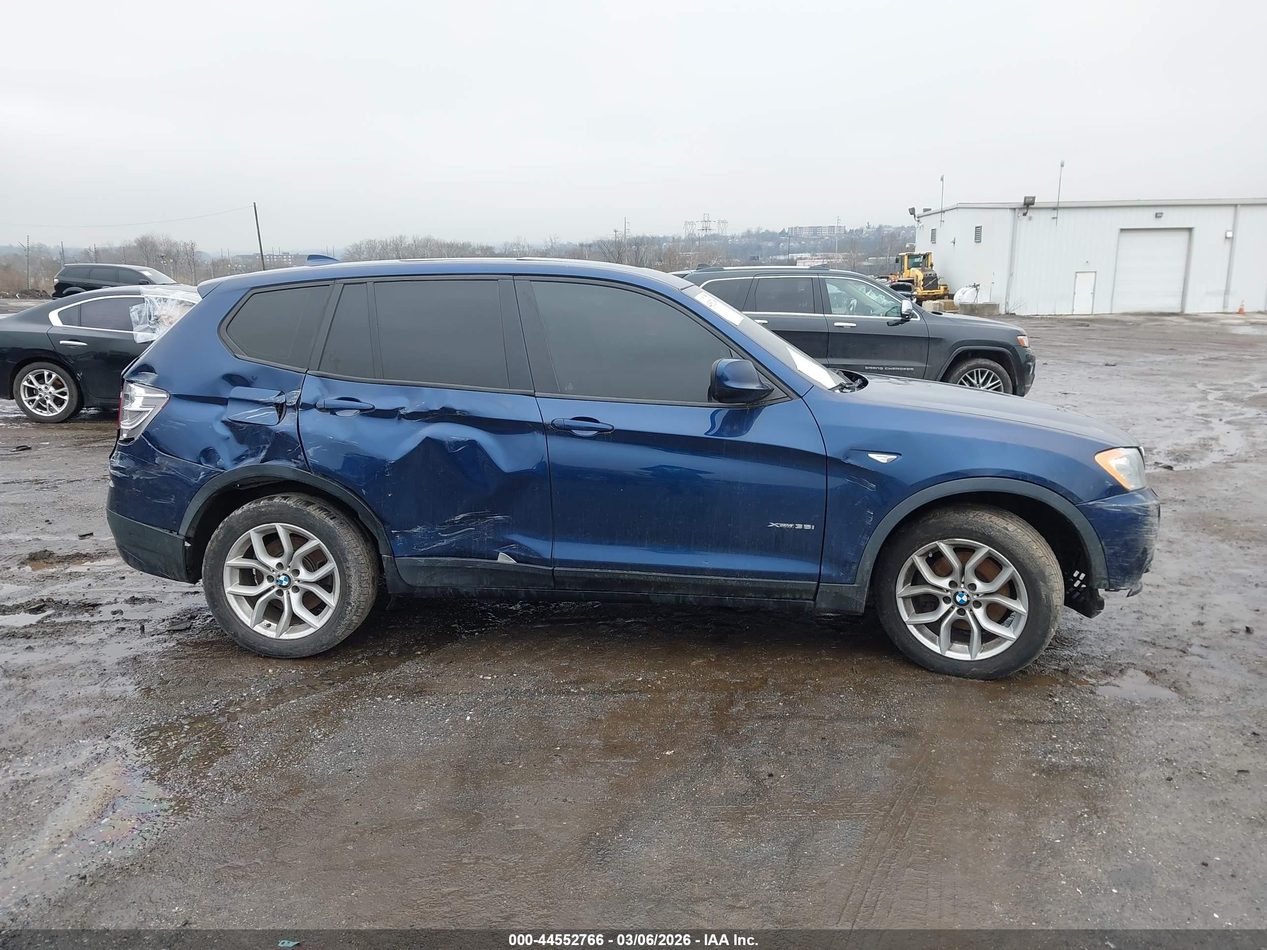 2014 Bmw X3 Xdrive35i Blue vin: 5UXWX7C55EL984305