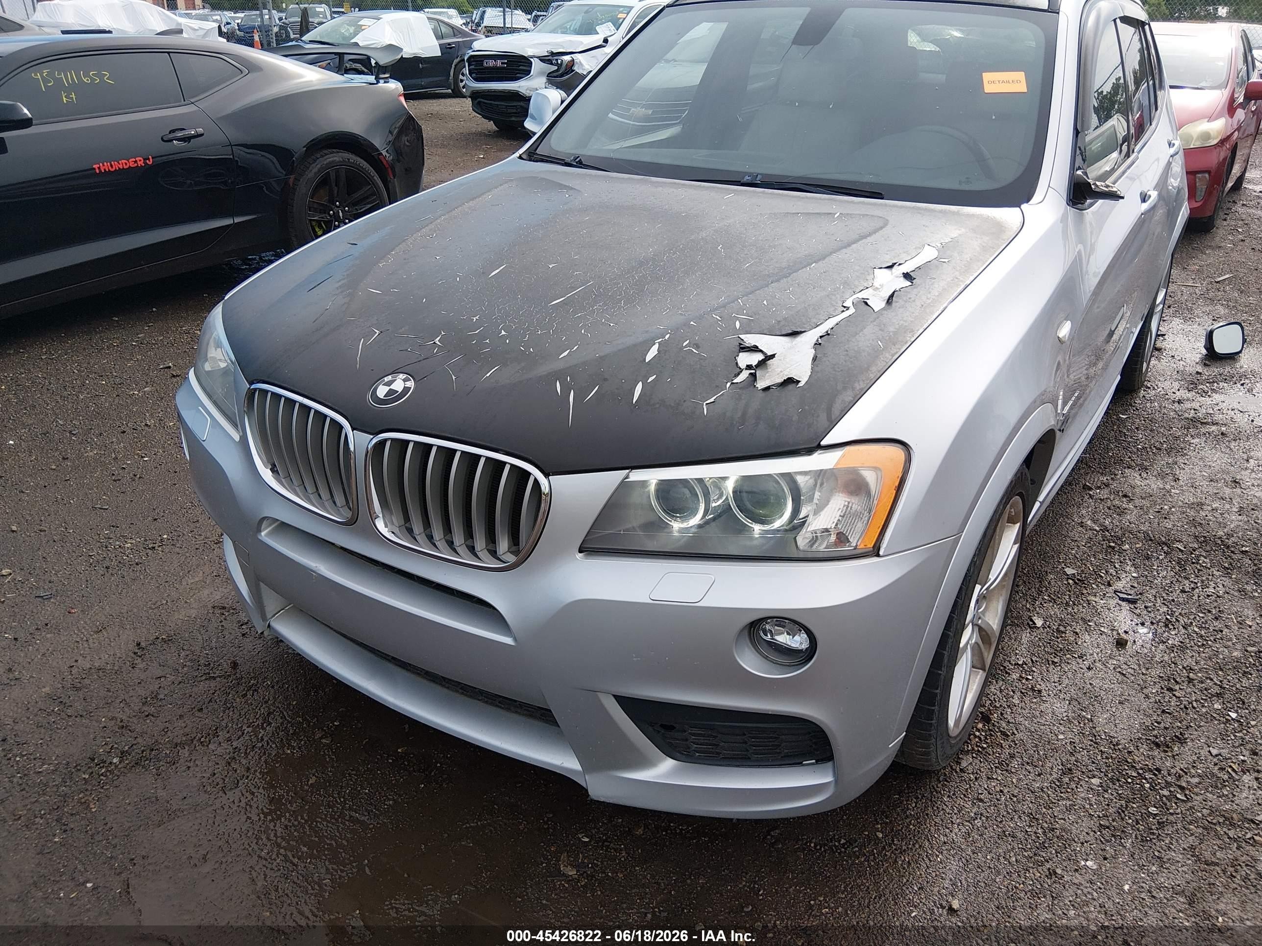 2013 Bmw X3 Xdrive35i Серебряный vin: 5UXWX7C56DL979127