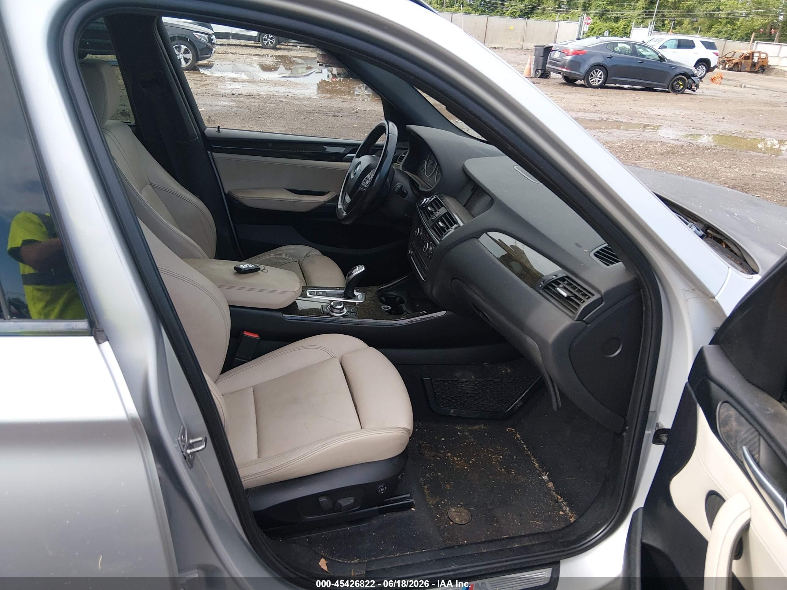 2013 Bmw X3 Xdrive35i Серебряный vin: 5UXWX7C56DL979127