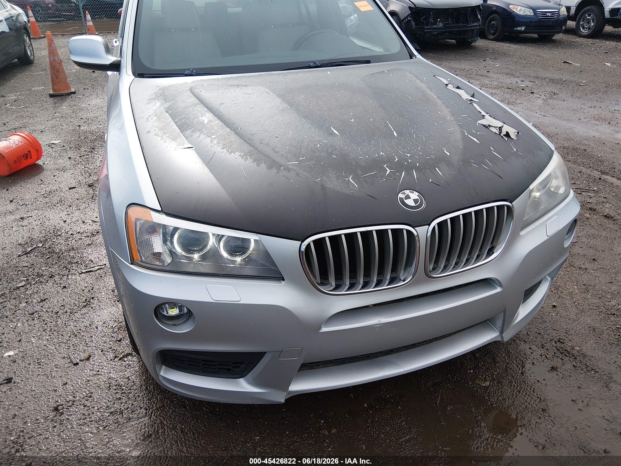 2013 Bmw X3 Xdrive35i Серебряный vin: 5UXWX7C56DL979127