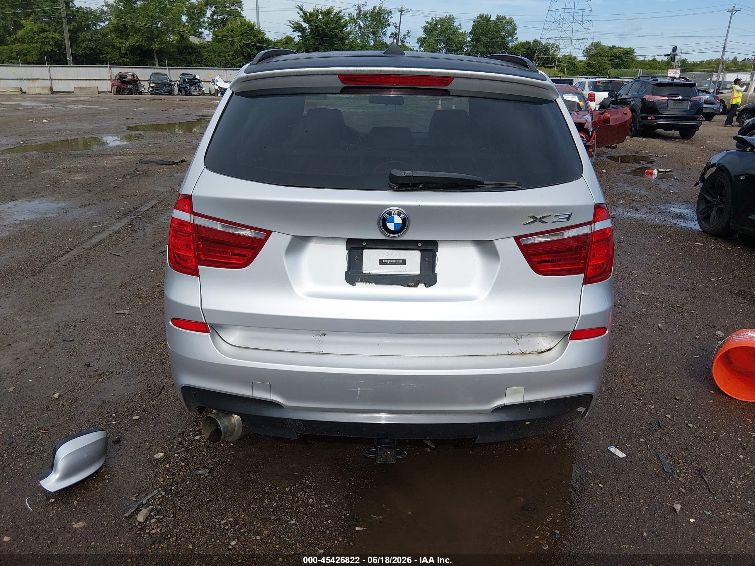 2013 Bmw X3 Xdrive35i Серебряный vin: 5UXWX7C56DL979127