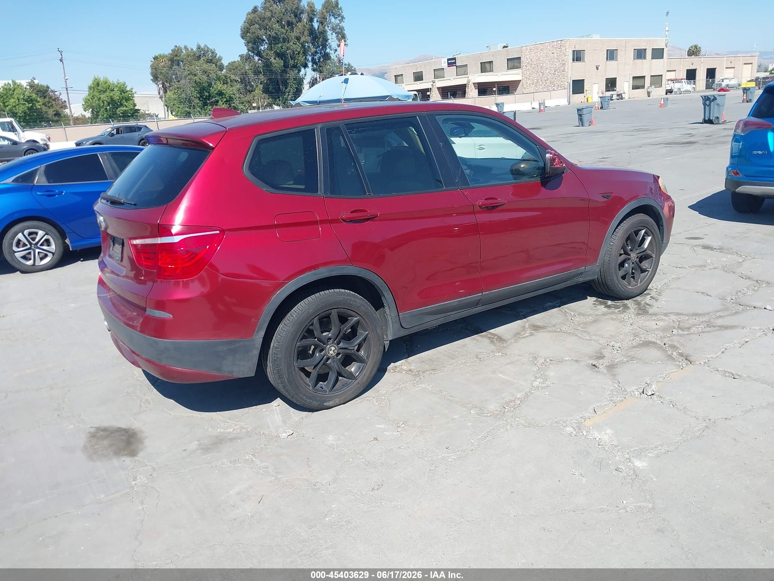 2014 Bmw X3 Xdrive35i Red vin: 5UXWX7C56E0E76588