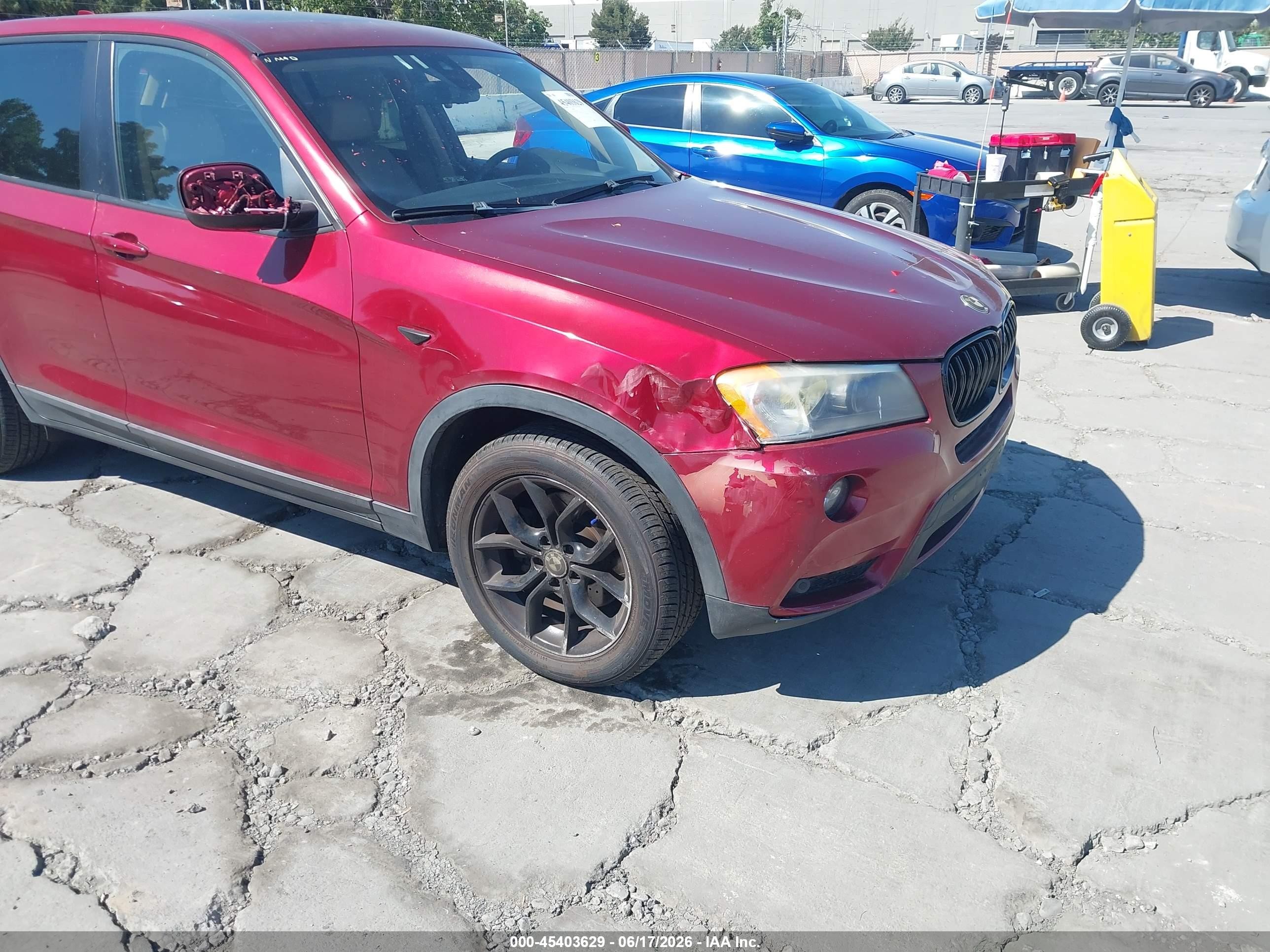 2014 Bmw X3 Xdrive35i Red vin: 5UXWX7C56E0E76588