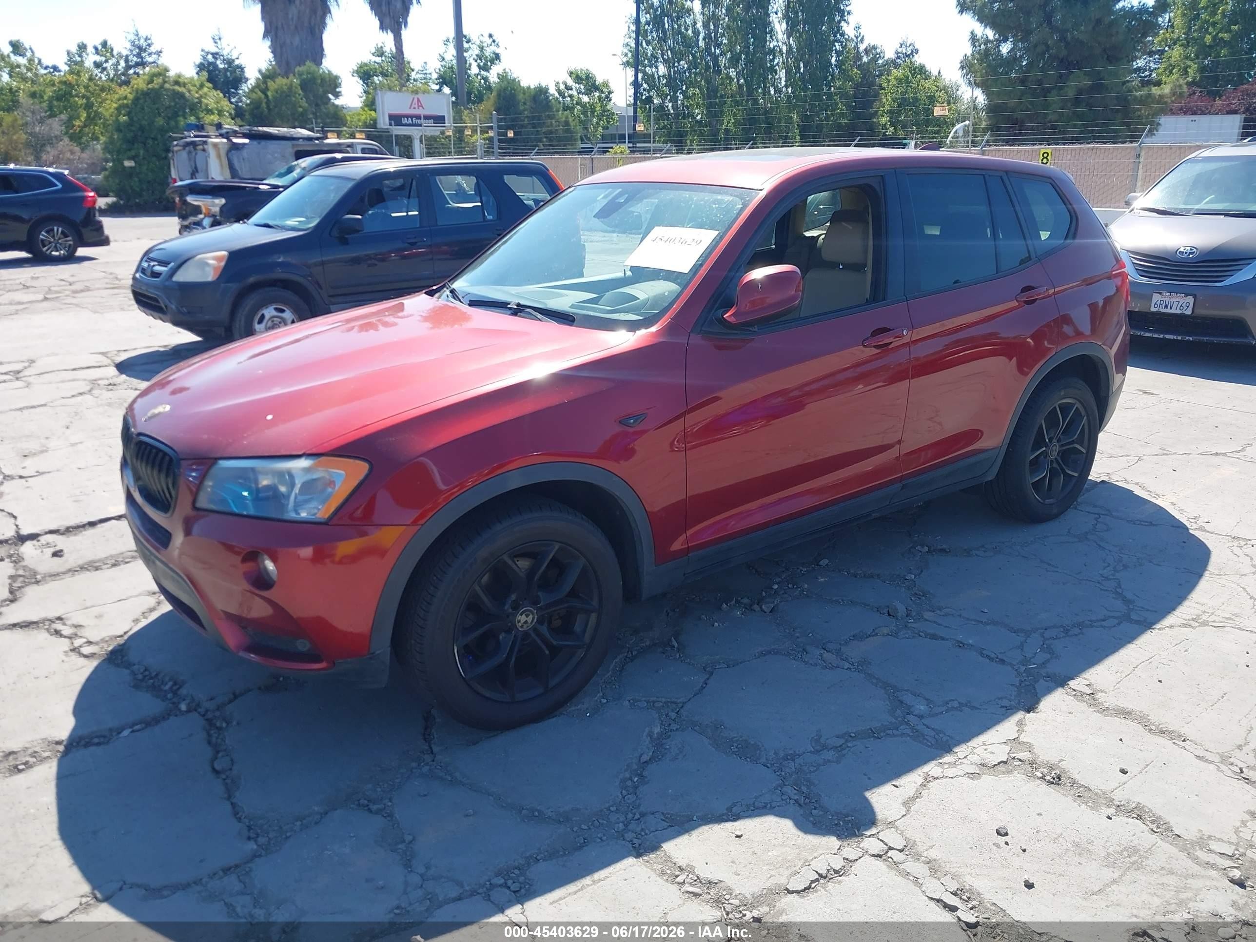 2014 Bmw X3 Xdrive35i Red vin: 5UXWX7C56E0E76588