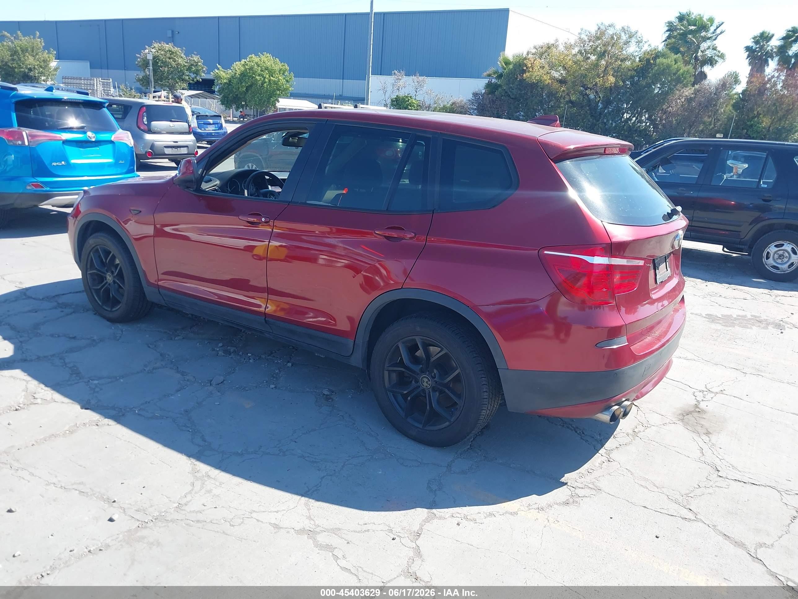 2014 Bmw X3 Xdrive35i Red vin: 5UXWX7C56E0E76588