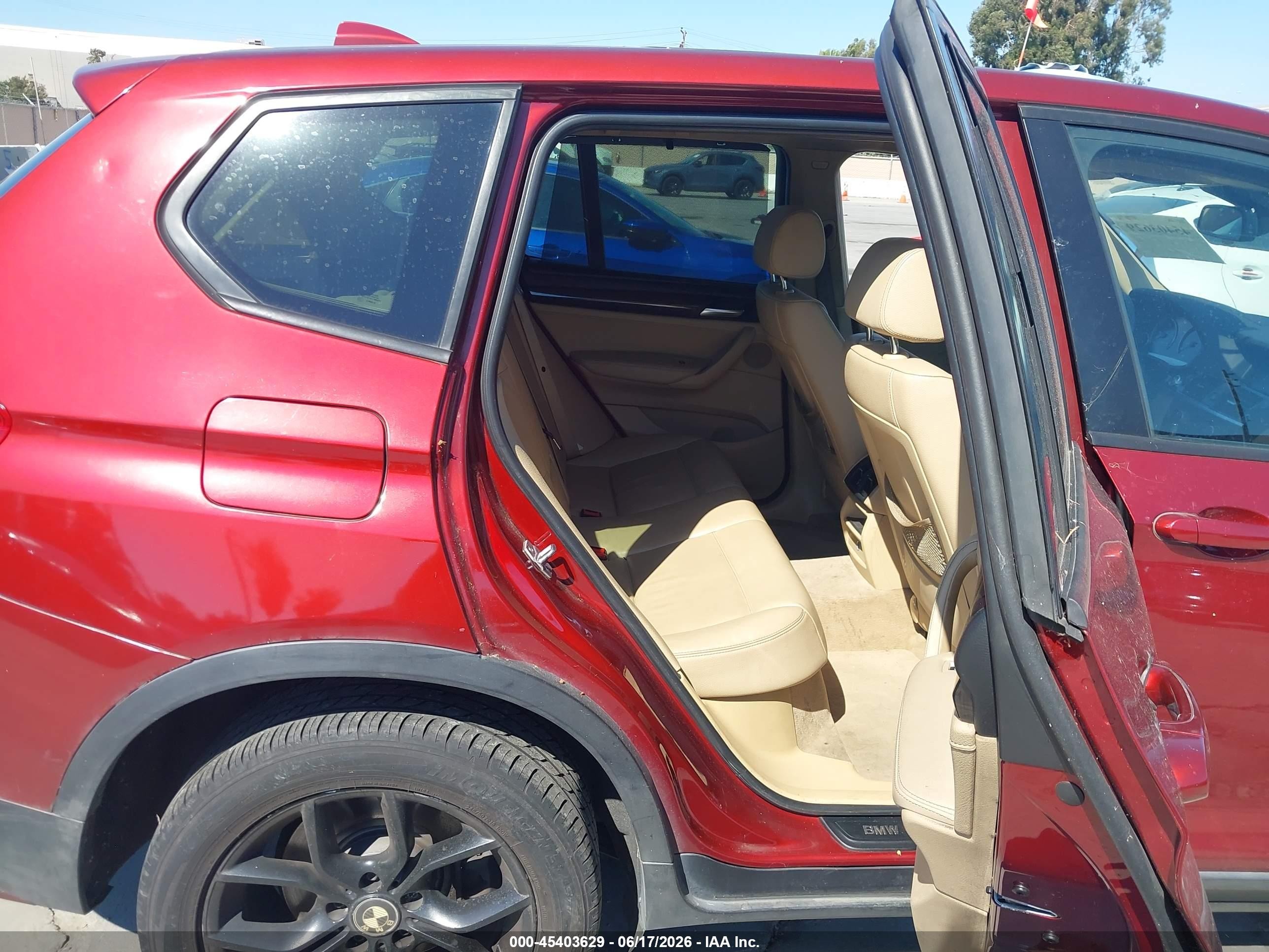2014 Bmw X3 Xdrive35i Red vin: 5UXWX7C56E0E76588
