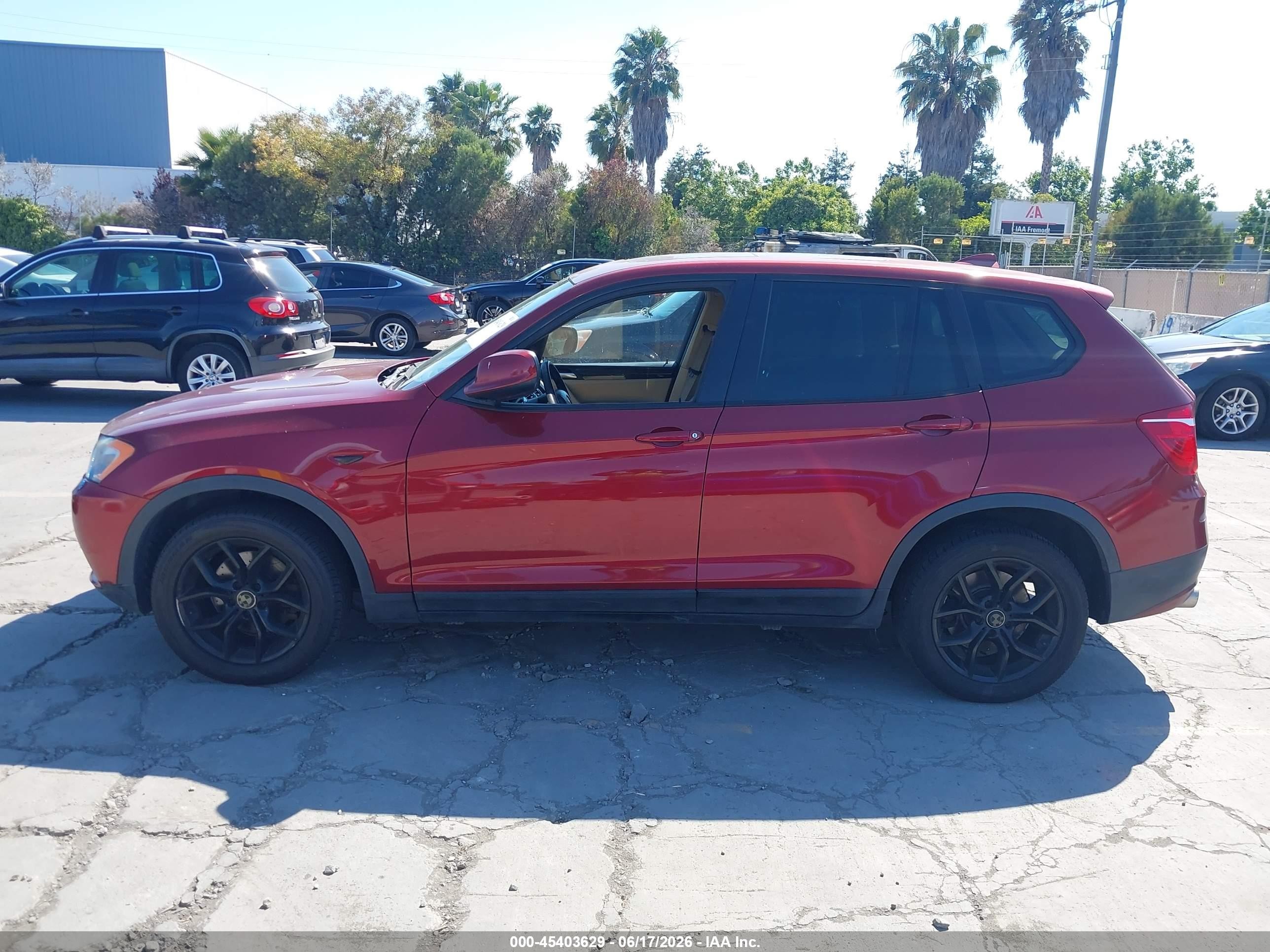 2014 Bmw X3 Xdrive35i Red vin: 5UXWX7C56E0E76588