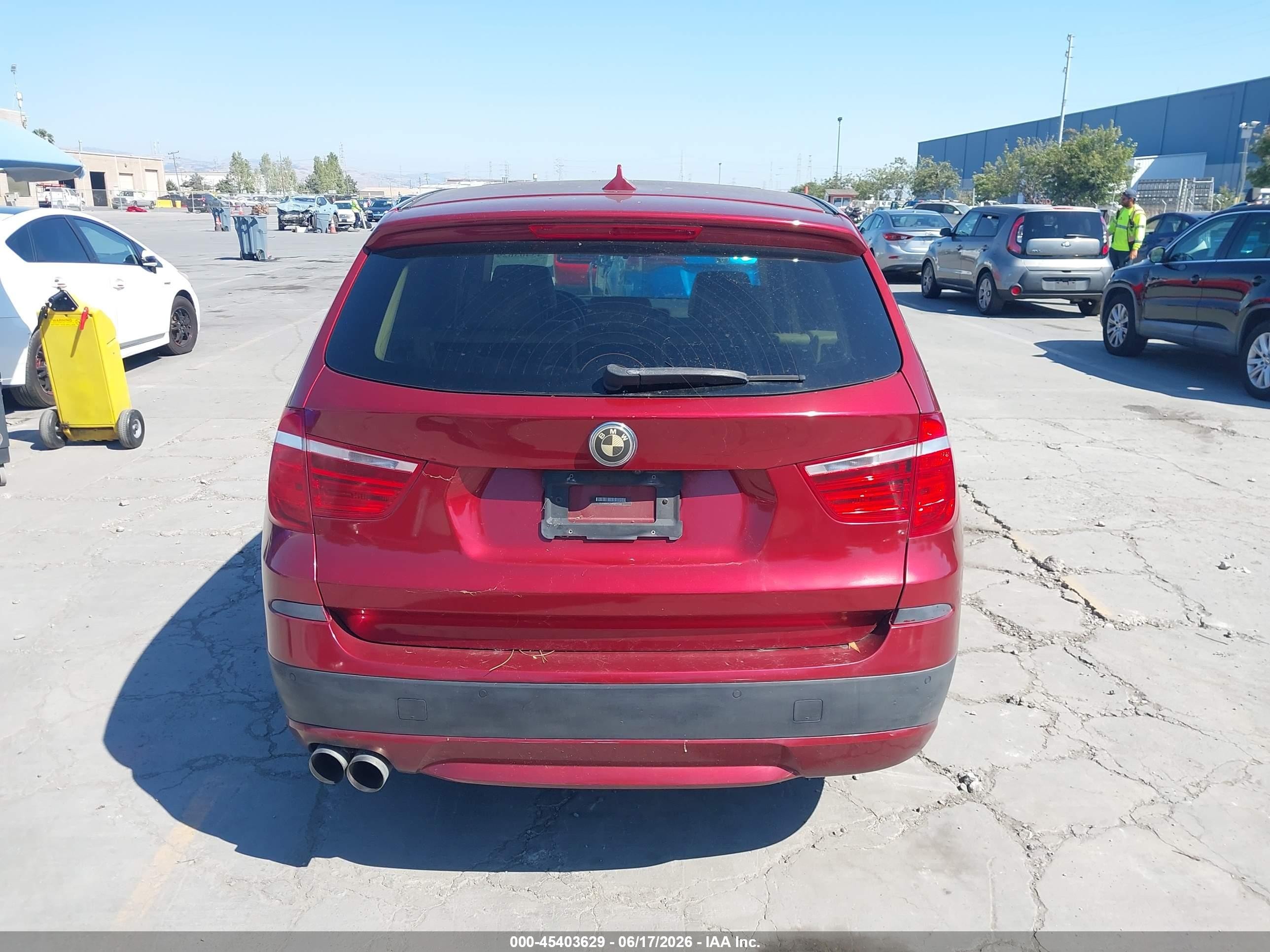 2014 Bmw X3 Xdrive35i Red vin: 5UXWX7C56E0E76588