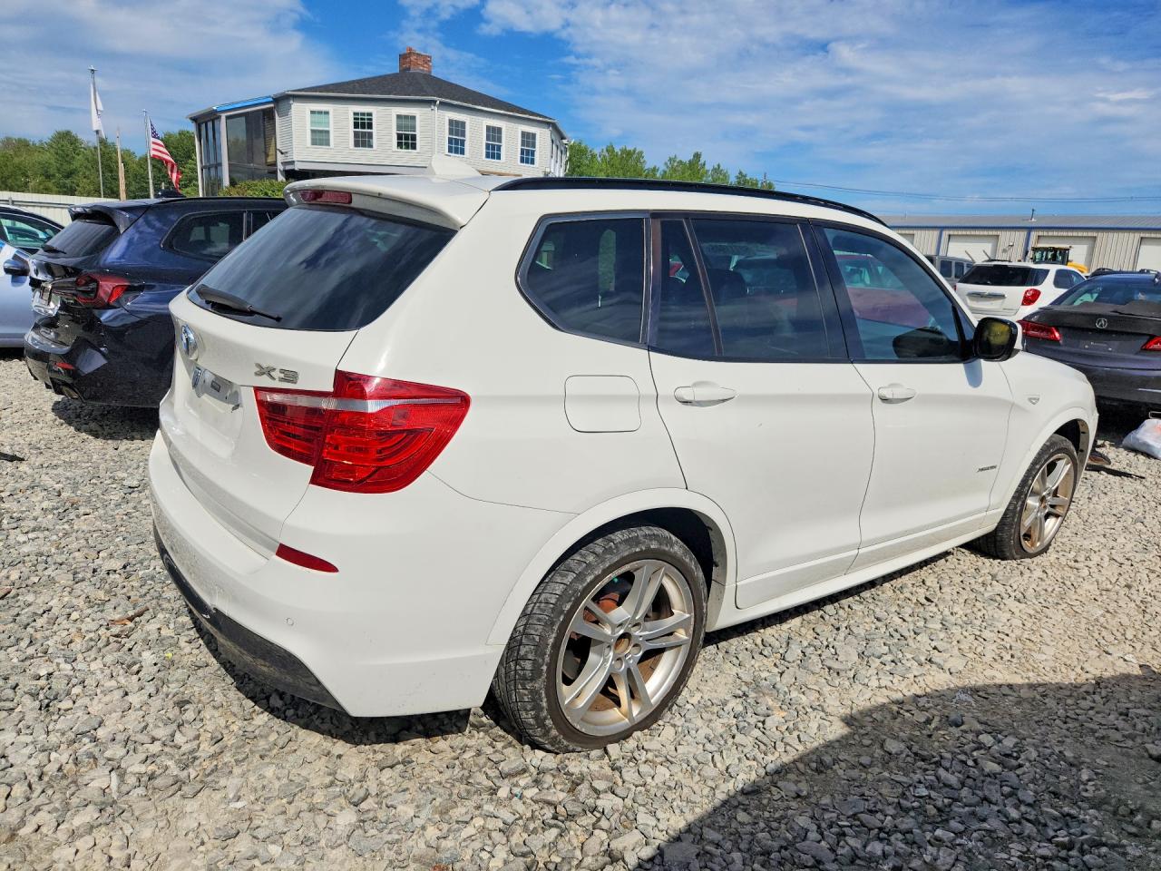 2014 Bmw X3 Xdrive35i Белый vin: 5UXWX7C56E0E77336