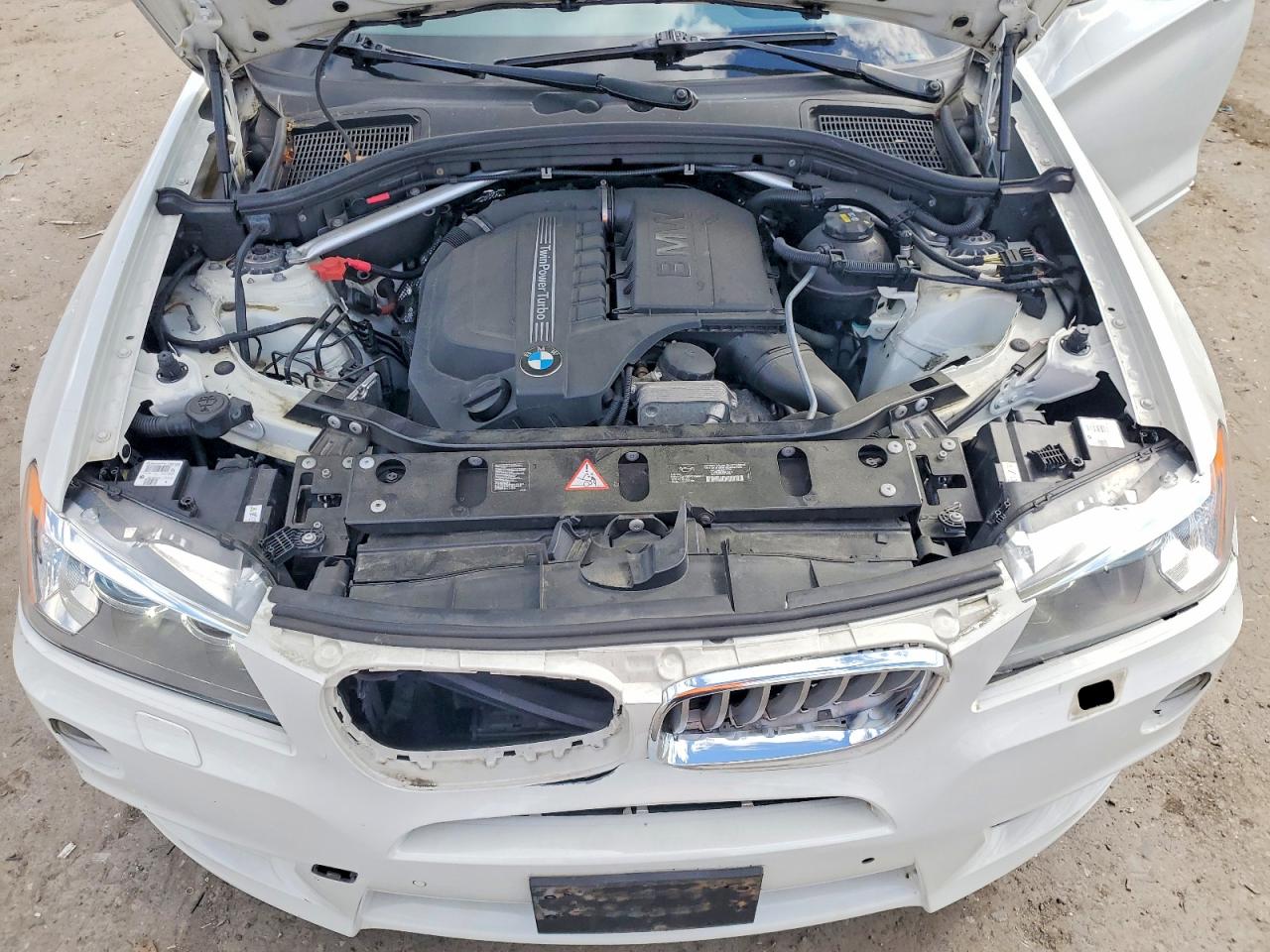 2014 Bmw X3 Xdrive35i White vin: 5UXWX7C56E0E80348
