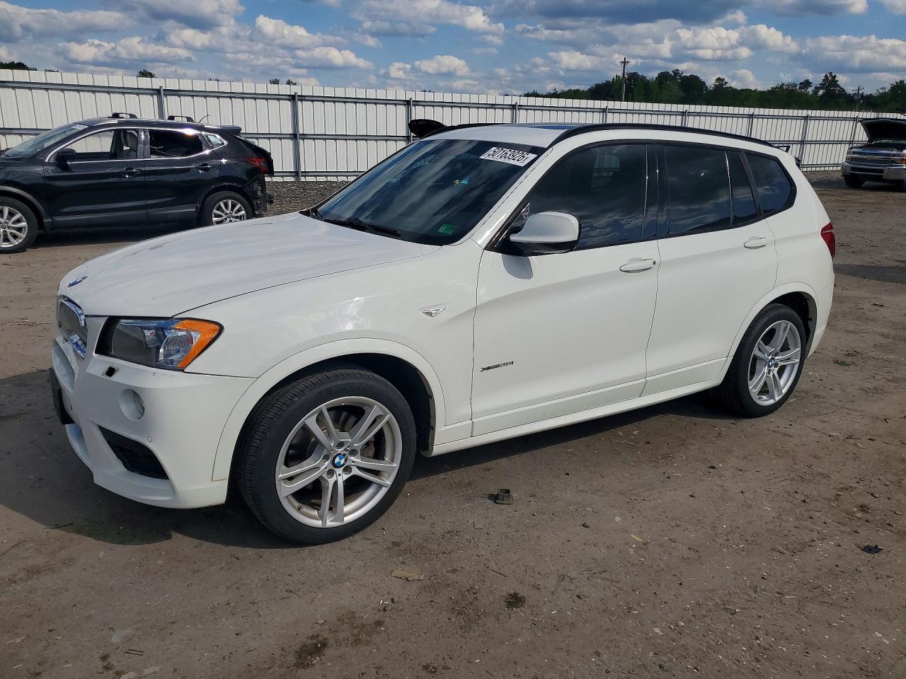2014 Bmw X3 Xdrive35i White vin: 5UXWX7C56E0E80348
