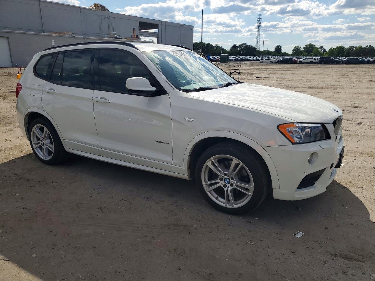 2014 Bmw X3 Xdrive35i White vin: 5UXWX7C56E0E80348