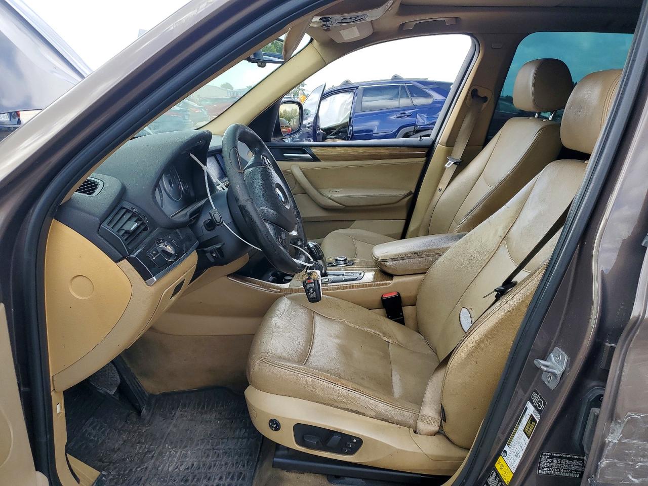 2014 Bmw X3 Xdrive35i Brown vin: 5UXWX7C56EL984510