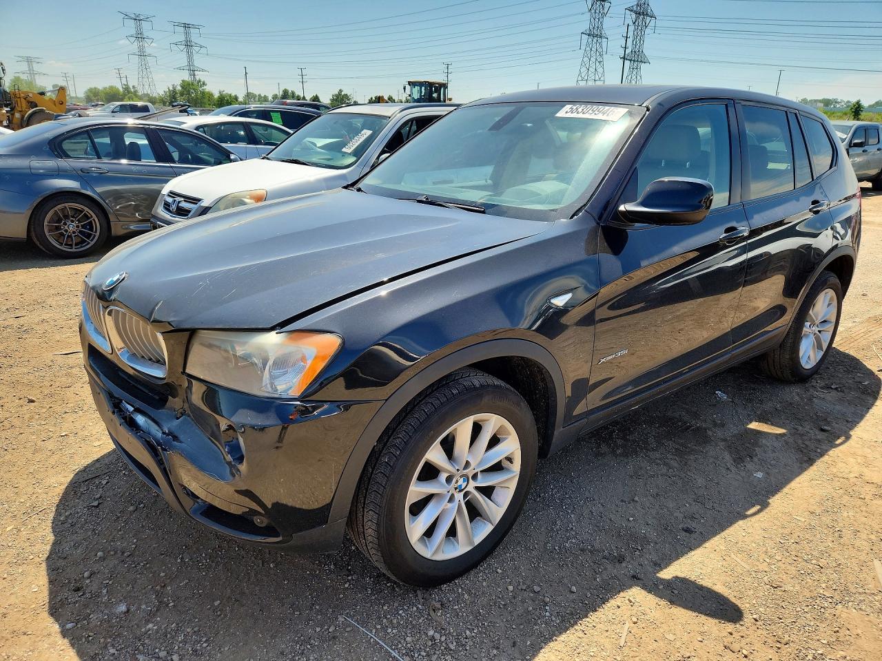 2011 Bmw X3 Xdrive35i Черный vin: 5UXWX7C57BLL15156