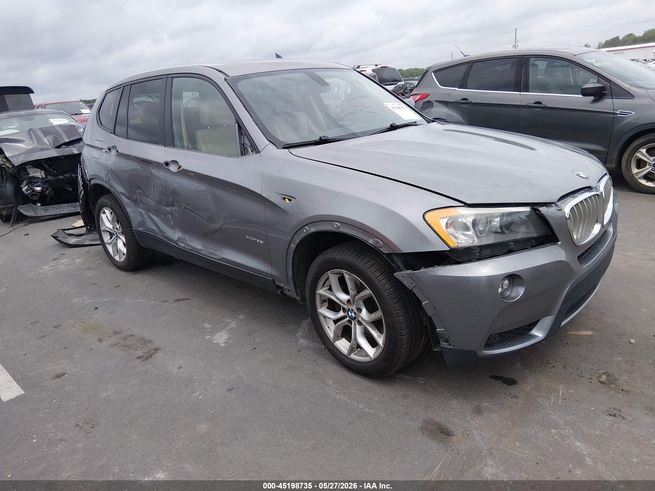 2013 Bmw X3 Xdrive35i Серый vin: 5UXWX7C57DL976561