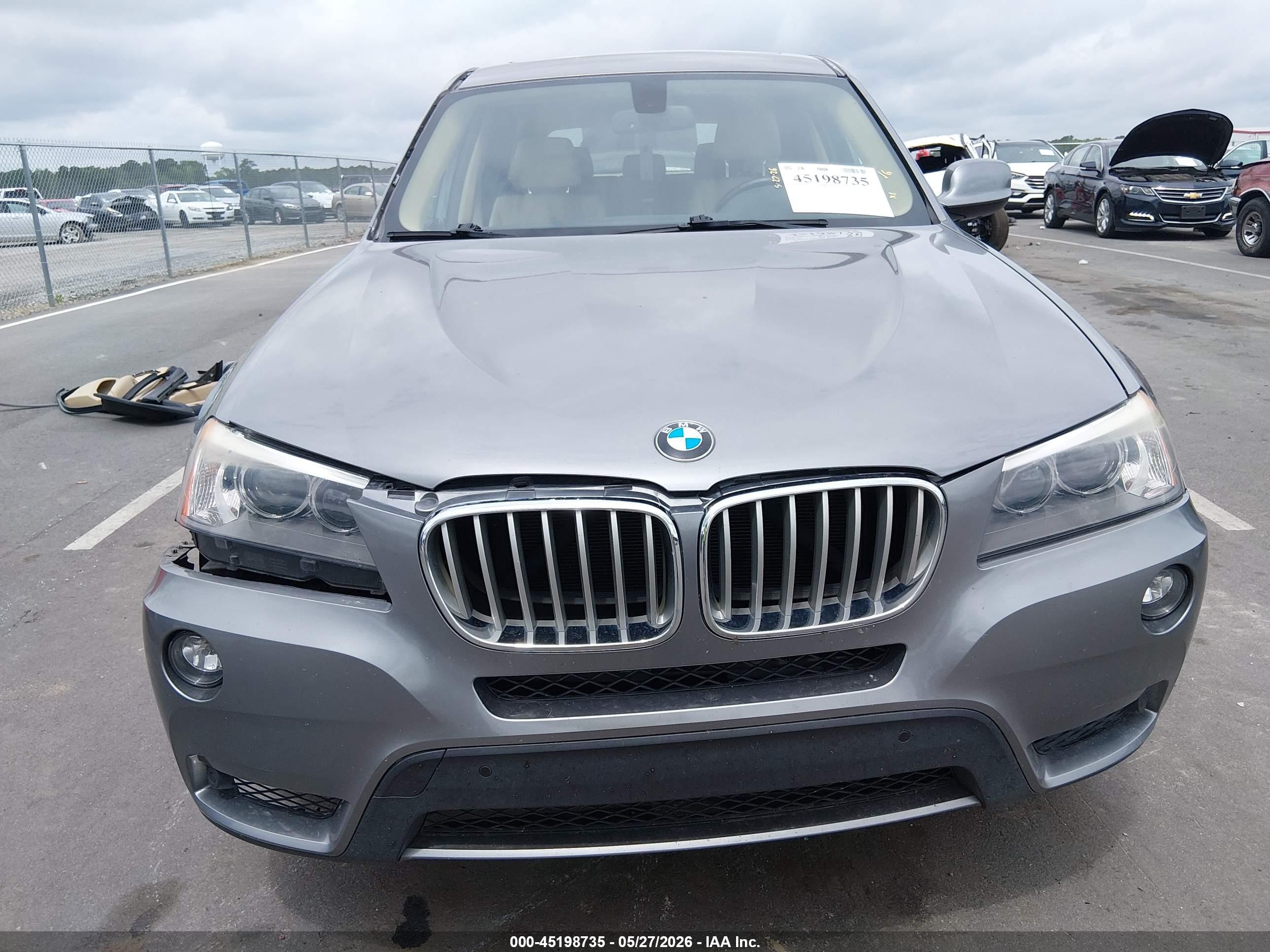 2013 Bmw X3 Xdrive35i Gray vin: 5UXWX7C57DL976561